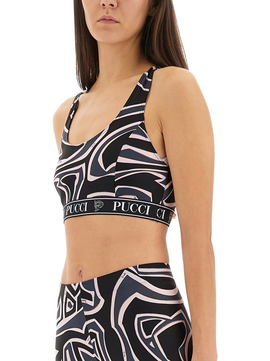 Pucci Labyrinth Print Top In Multi