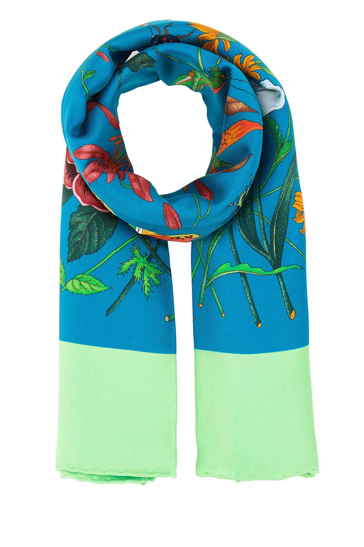 GUCCI PRINTED SILK FOULARD 