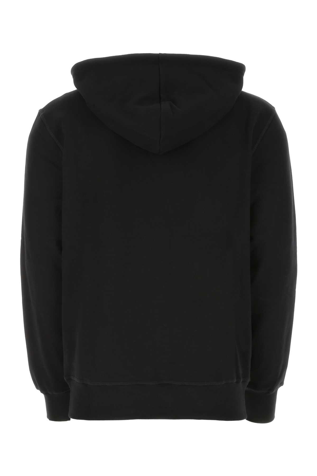 Shop Alexander Mcqueen Black Stretch Cotton Sweatshirt In 0901