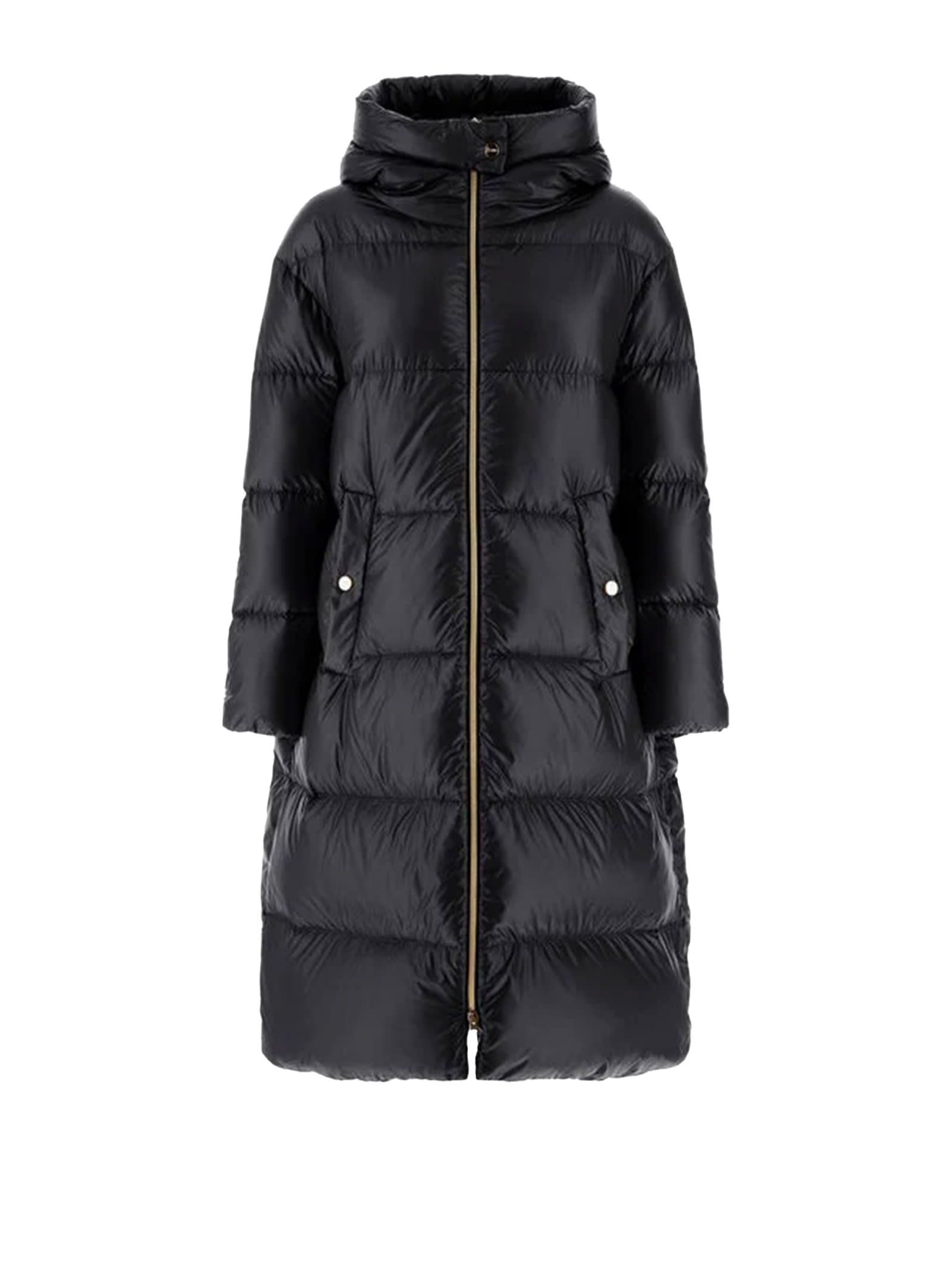 Herno Coats Black In Black
