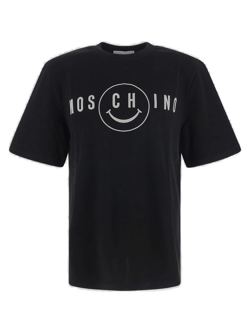 Moschino Logo Detailed Crewneck T-shirt