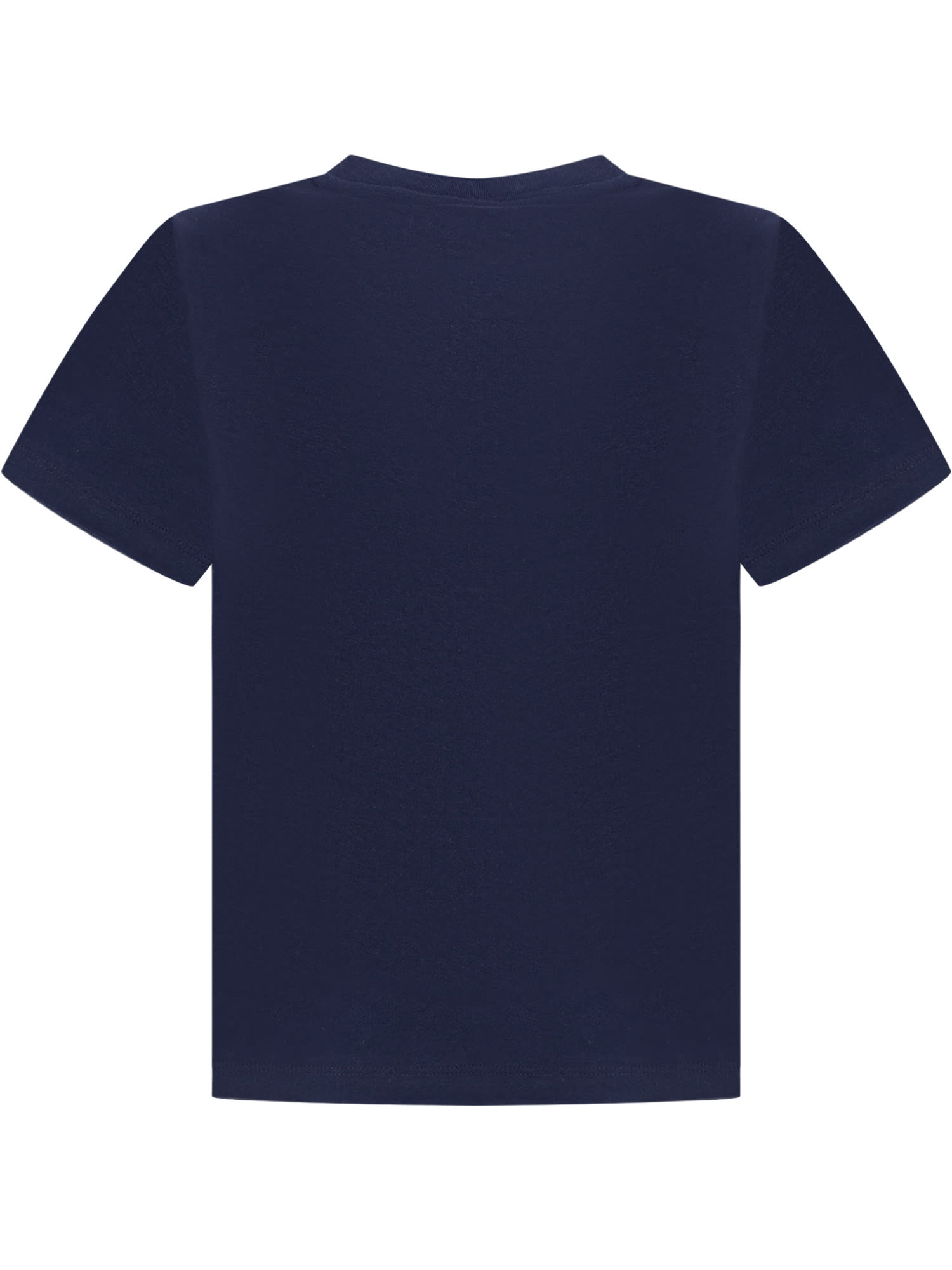 Shop Stella Mccartney T-shirt With Logo Disc In Blue