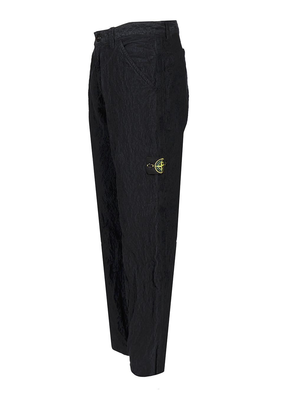 Stone Island Cotton Regular Fit Pants In Black