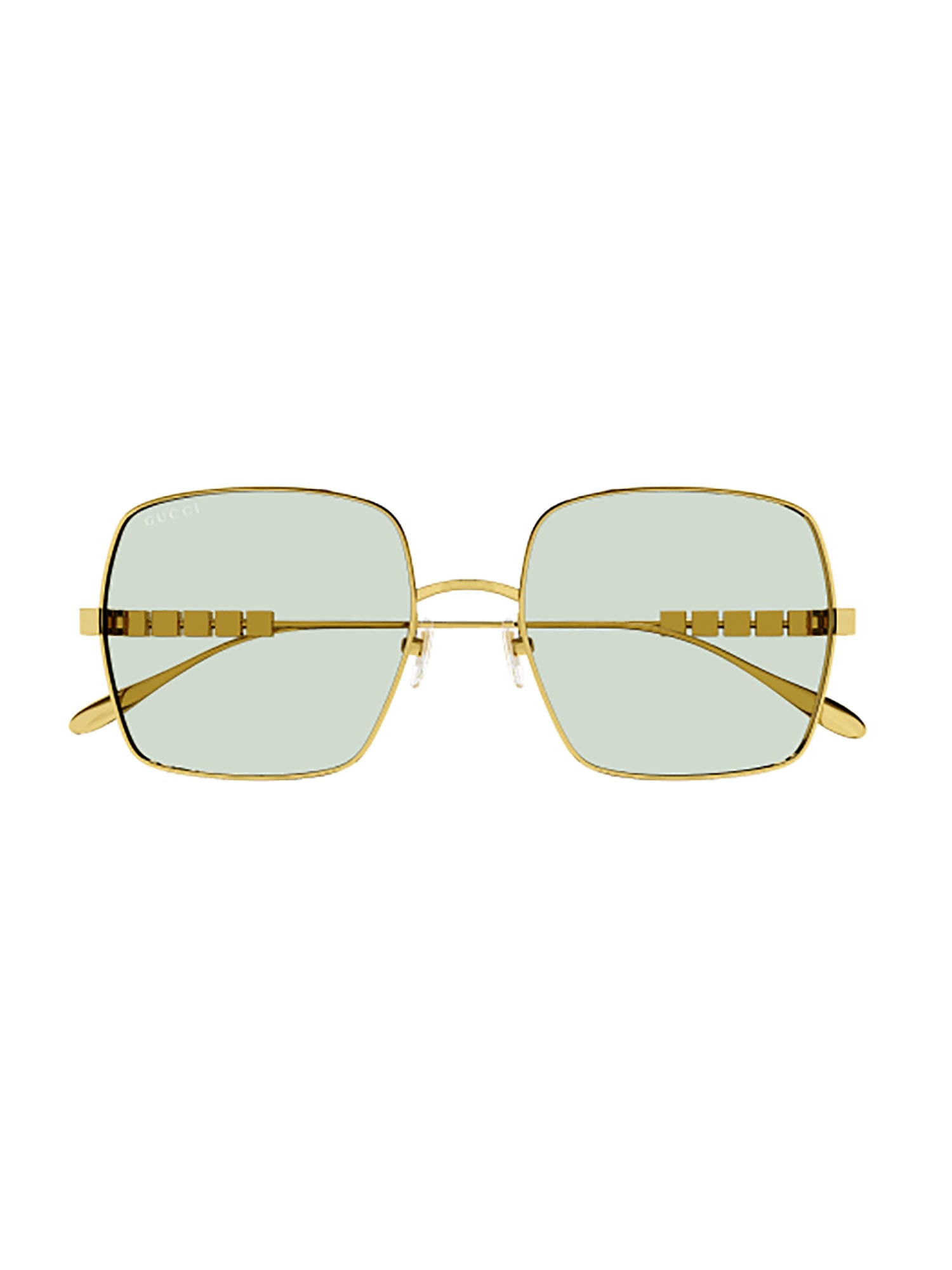 Gucci Gg1434s Sunglasses In Gold Gold Green