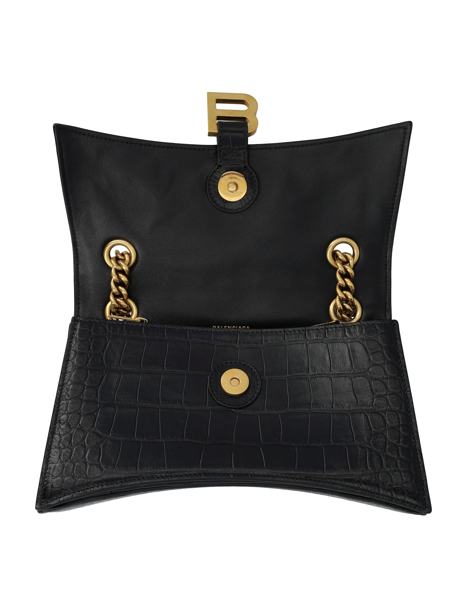 Balenciaga Crush Chain Bag In Black