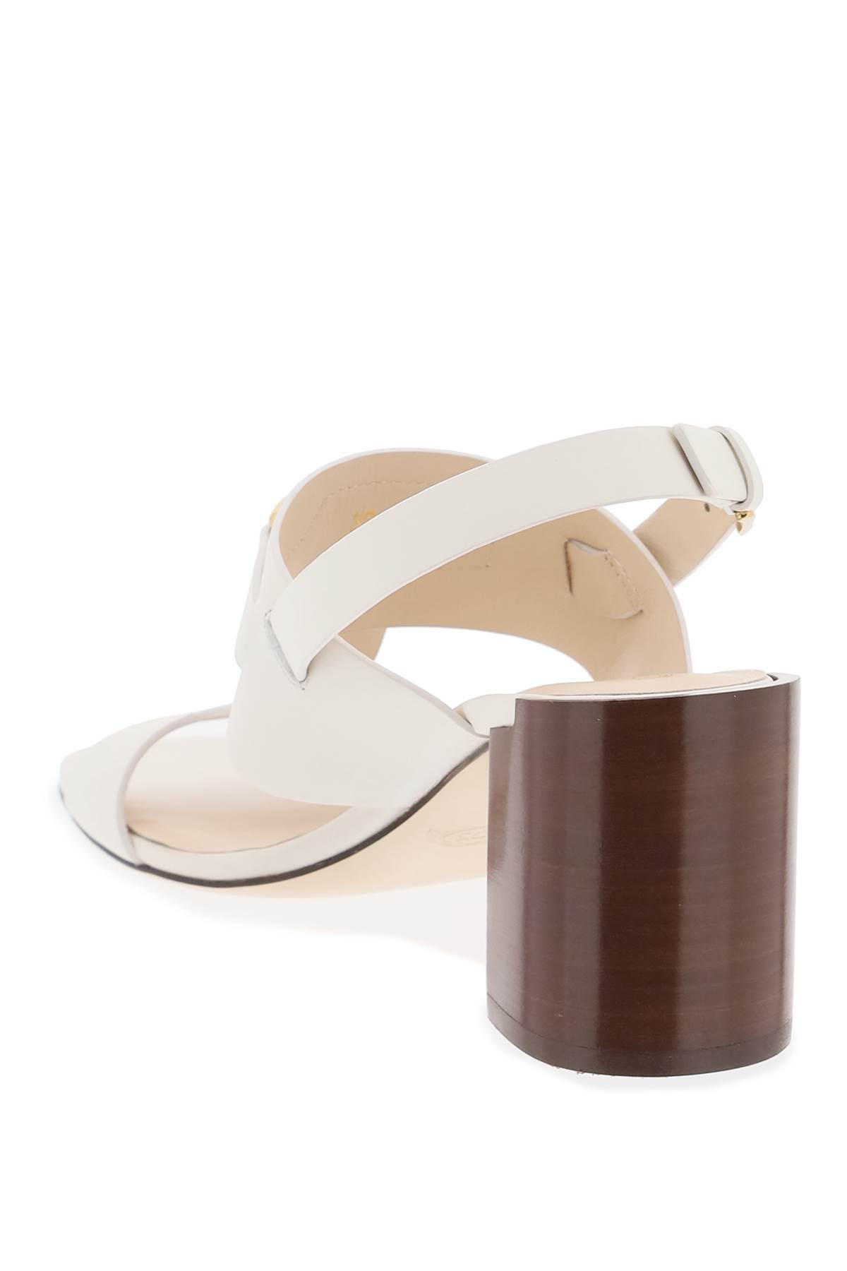 Shop Tod's Kate Sandals In Yogurt (white)