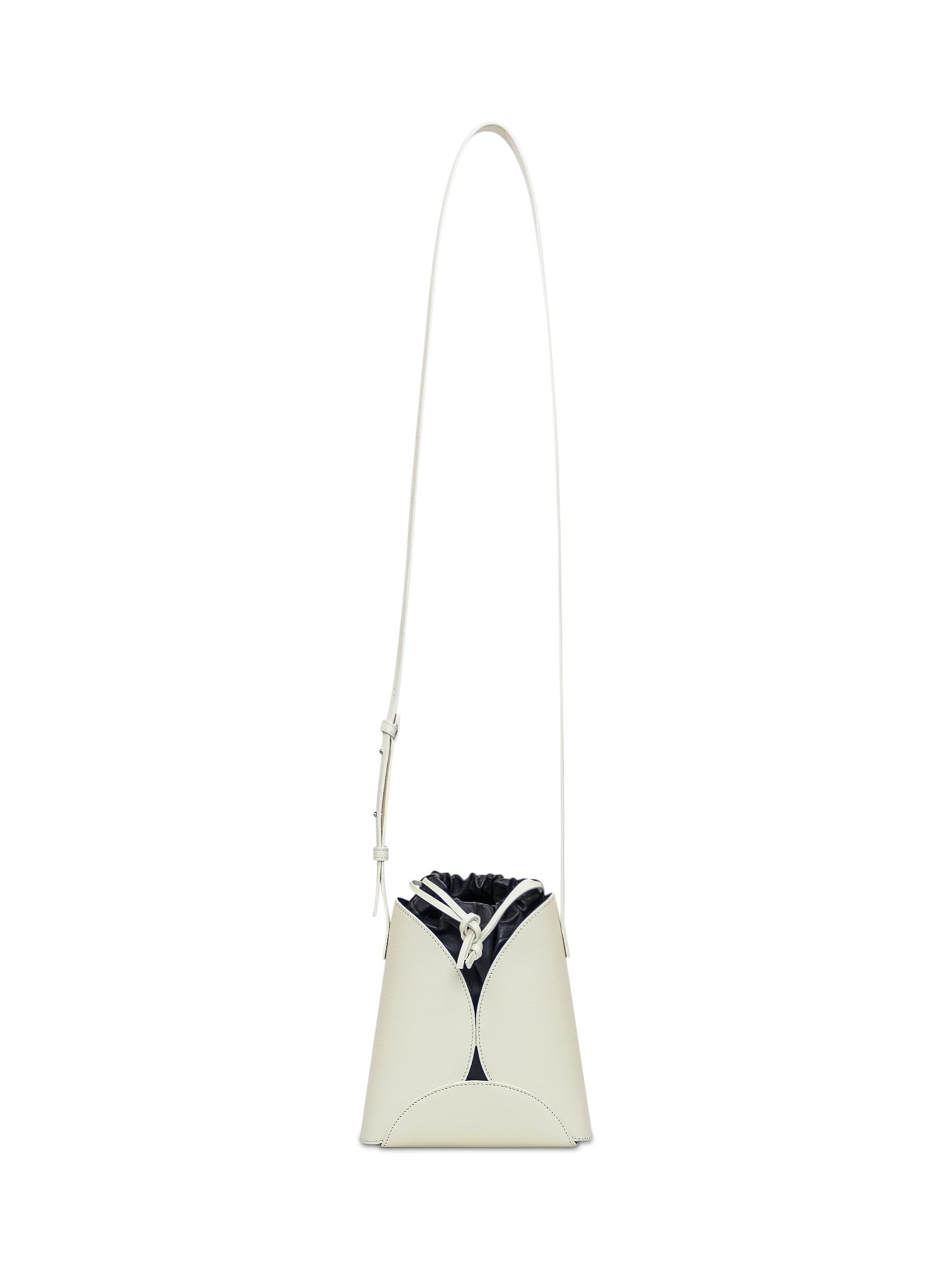 Shop Jil Sander Ellipse Bag In Eggshell