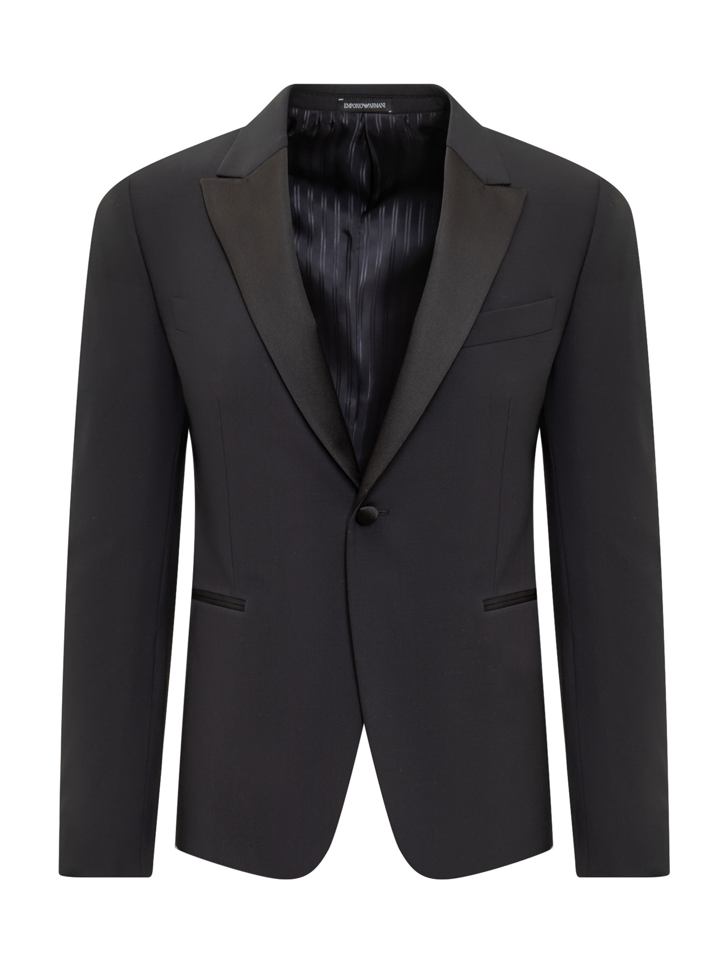 Shop Emporio Armani Two Piece Tuxedo Suit In Blu Navy