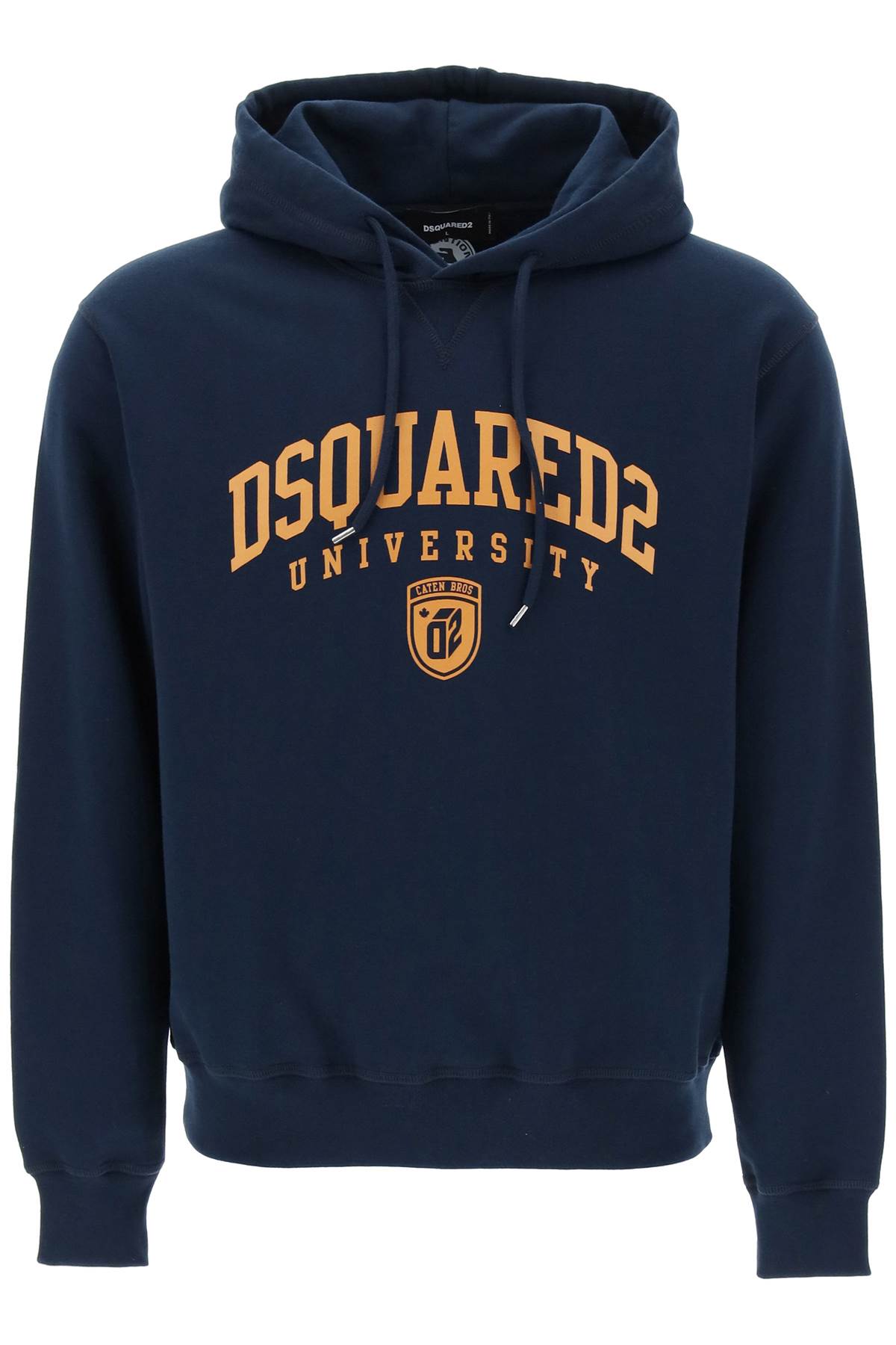 Shop Dsquared2 University Cool Fit Hoodie In Navy Blue (blue)