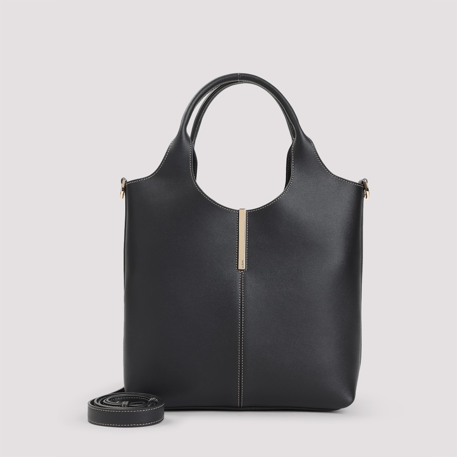 Tod's Ebr Double Handles Little Bag In Black