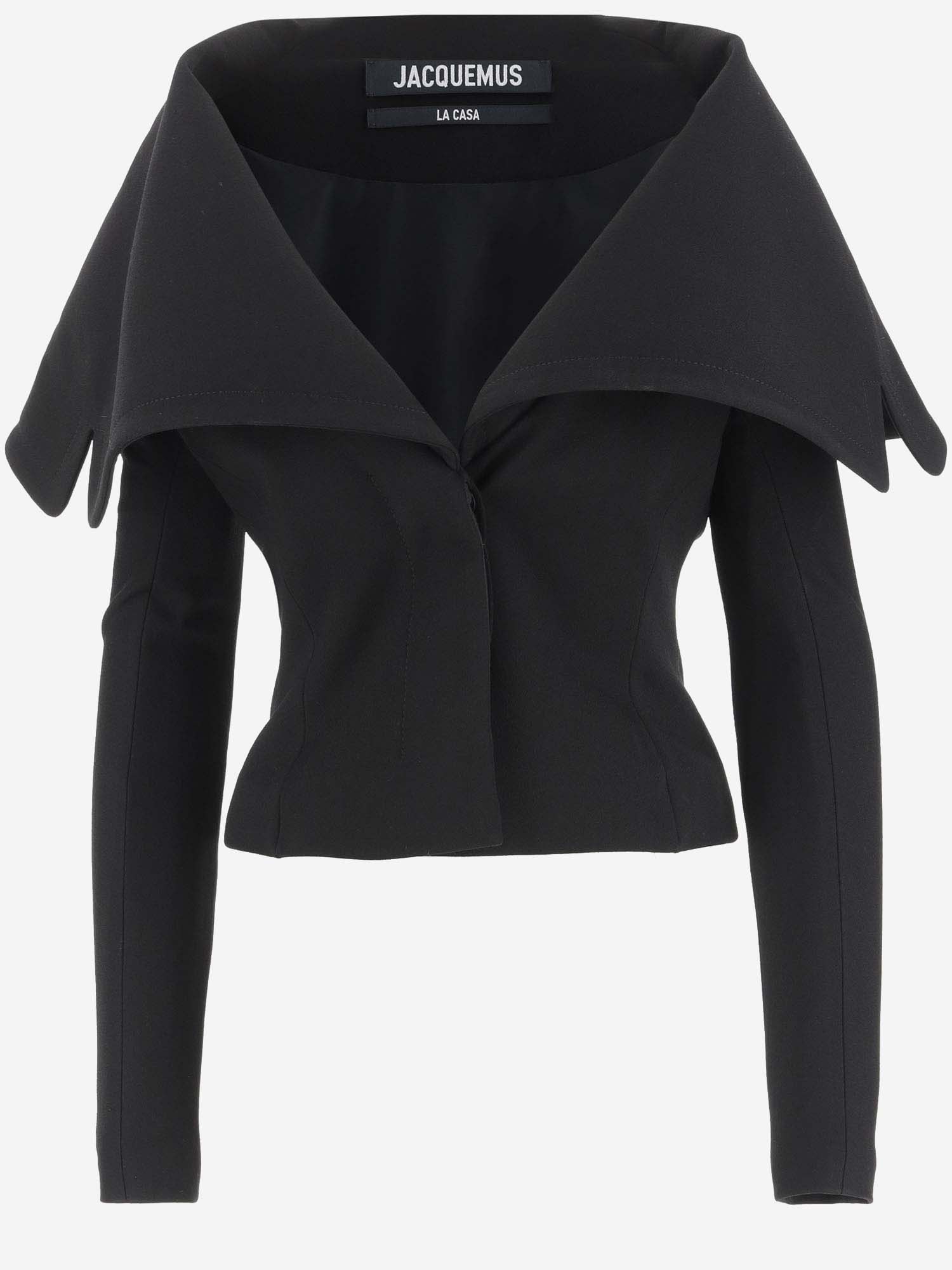 Shop Jacquemus The Robe Jacket In Black