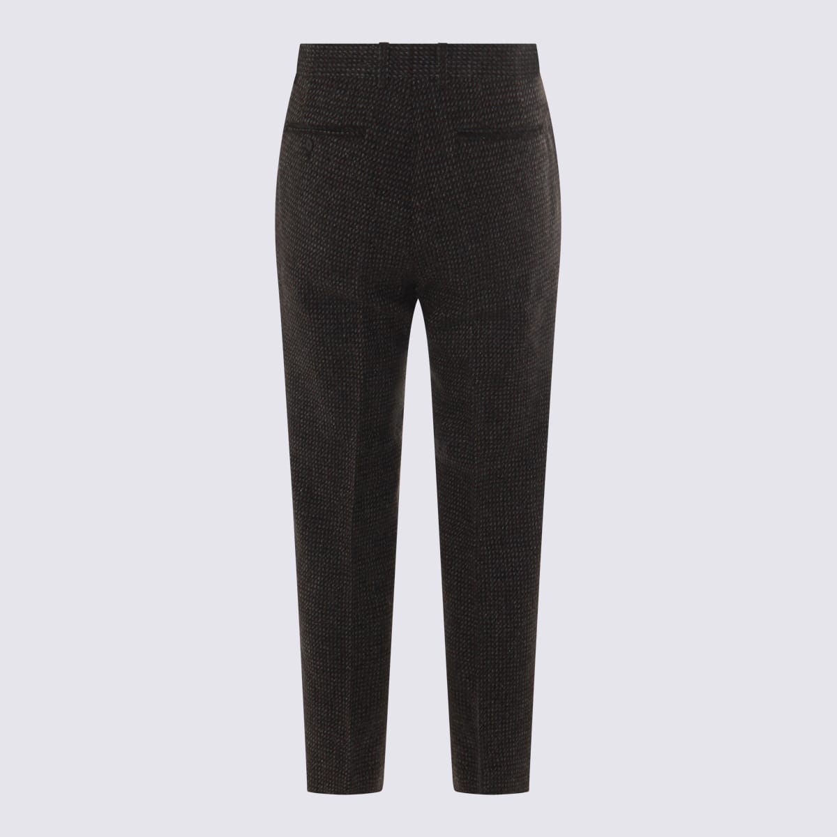 Auralee Pantaloni Gray Brown Hairline In Brown