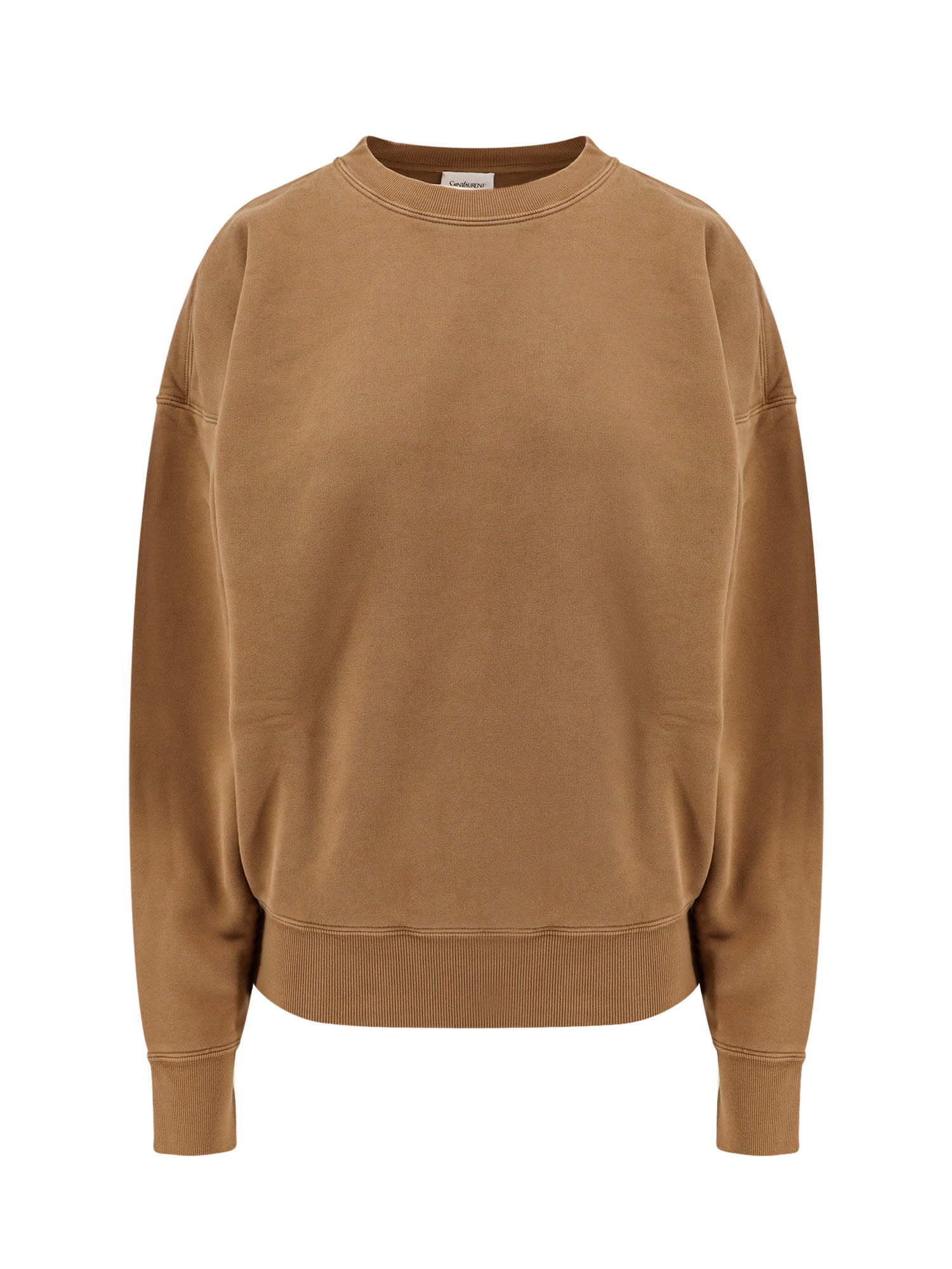 Shop Saint Laurent Sweatshirt In Brown