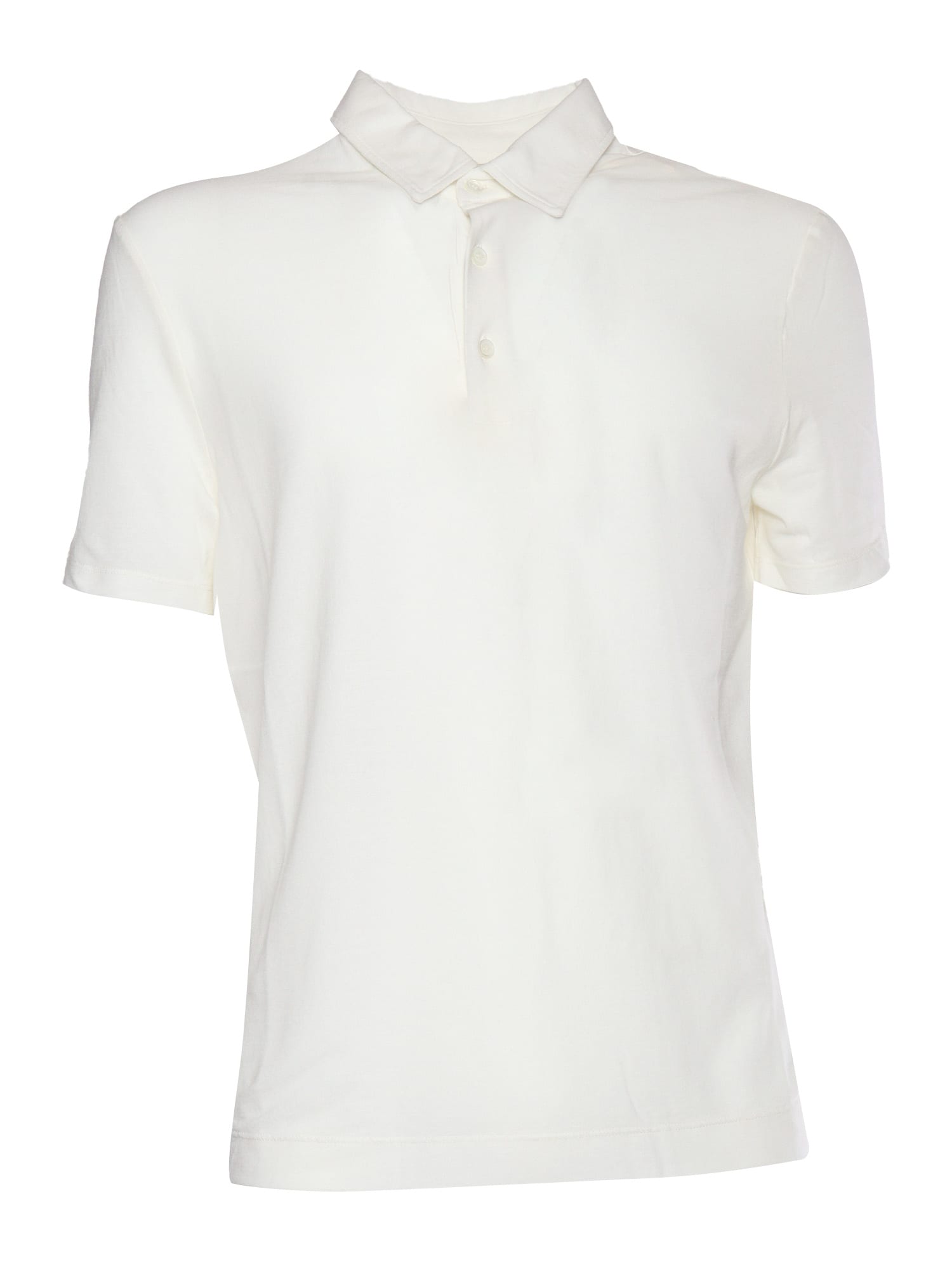 Ballantyne Knit Short-sleeved Polo With Structured Collar
