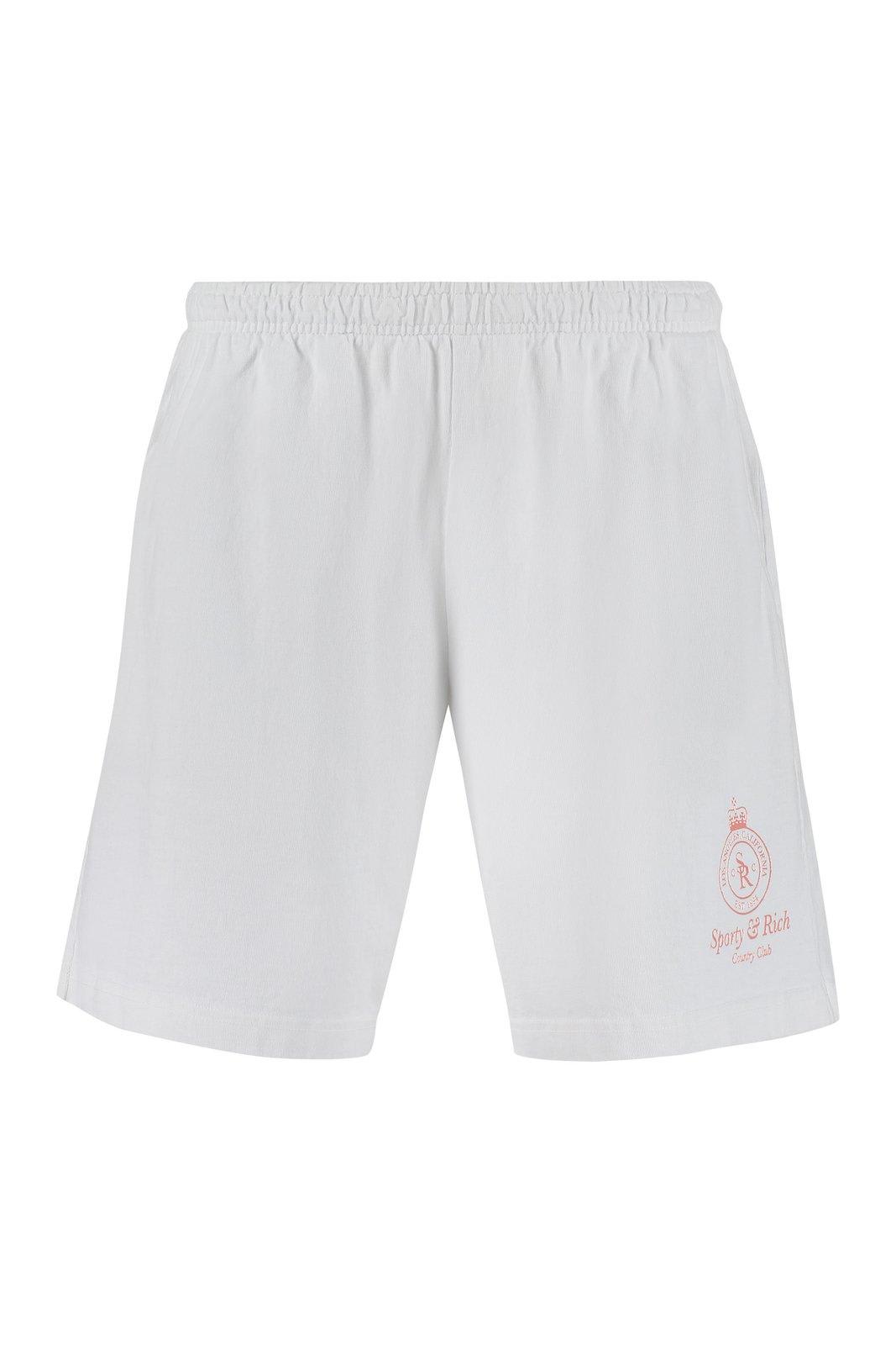 Sporty & Rich Bermuda Logo-print Shorts