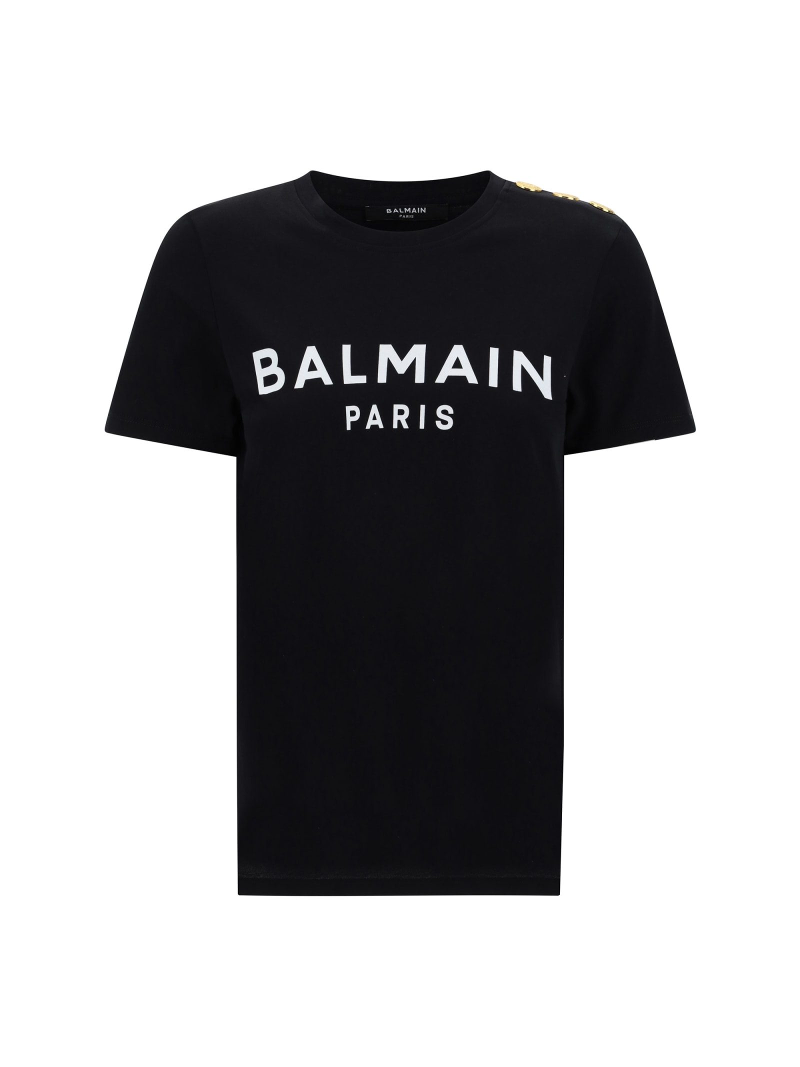 Shop Balmain T-shirt In Noir/blanc