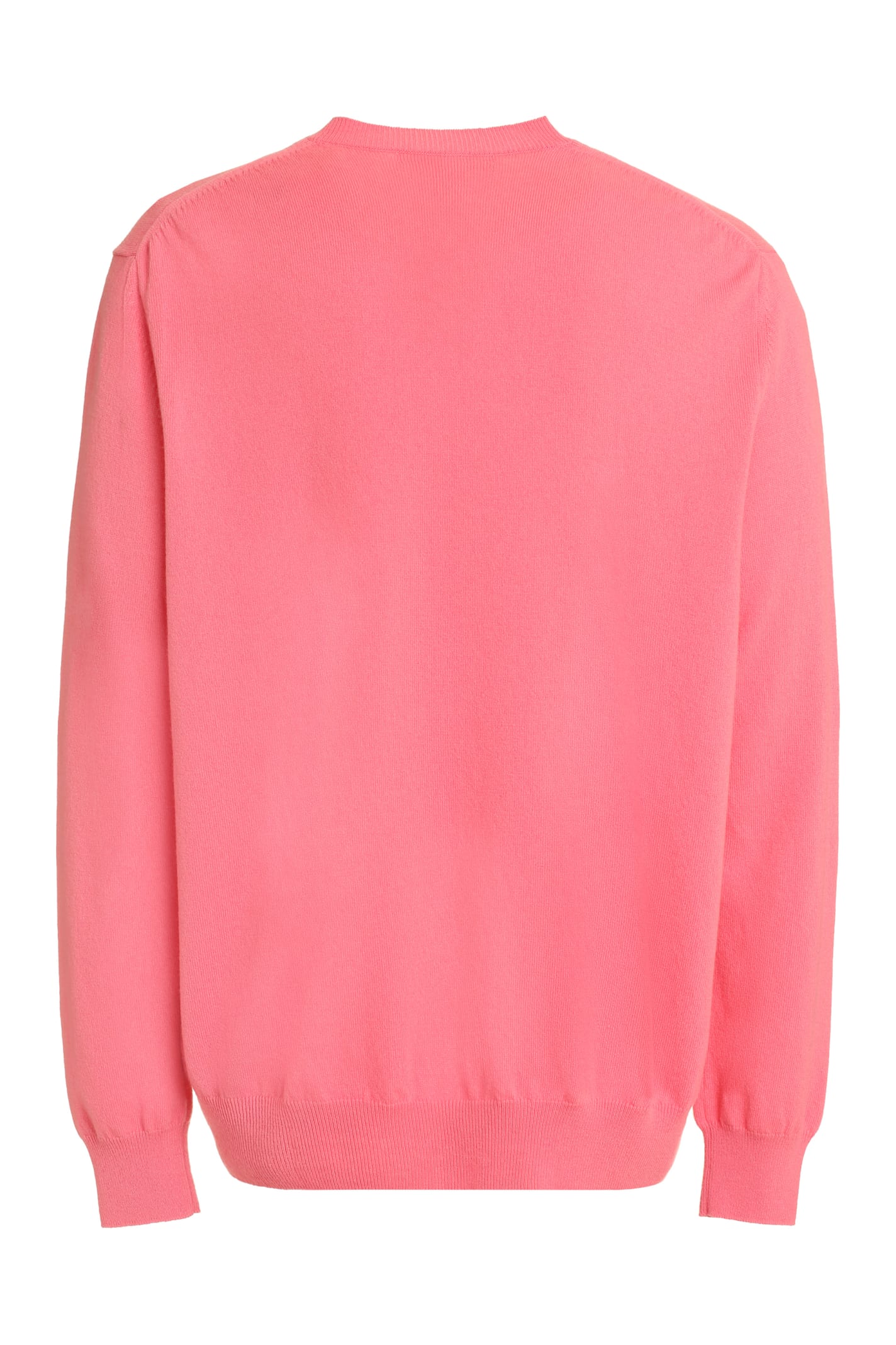 Shop Comme Des Garçons Shirt Wool Pullover In Pink