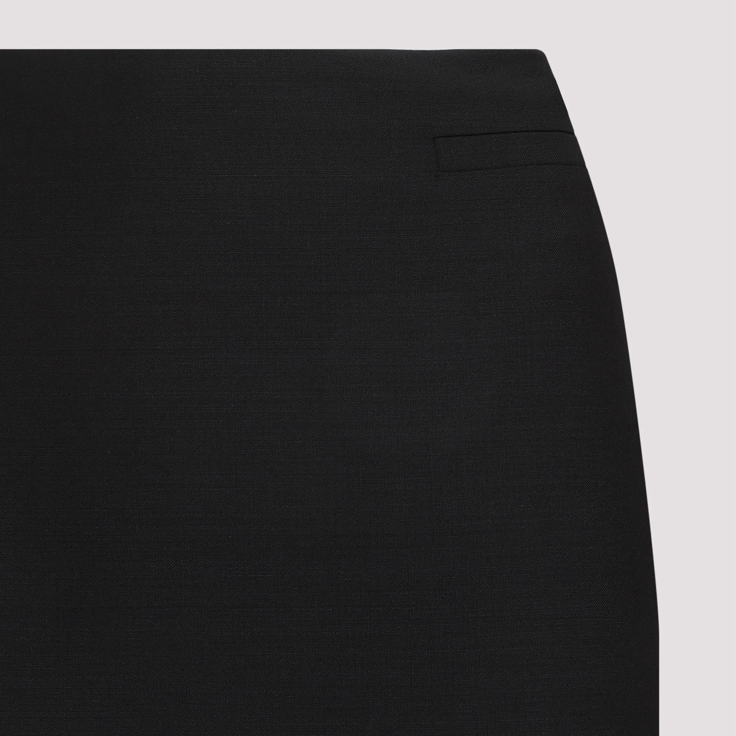 Shop Givenchy Front Kick Skirt In Black