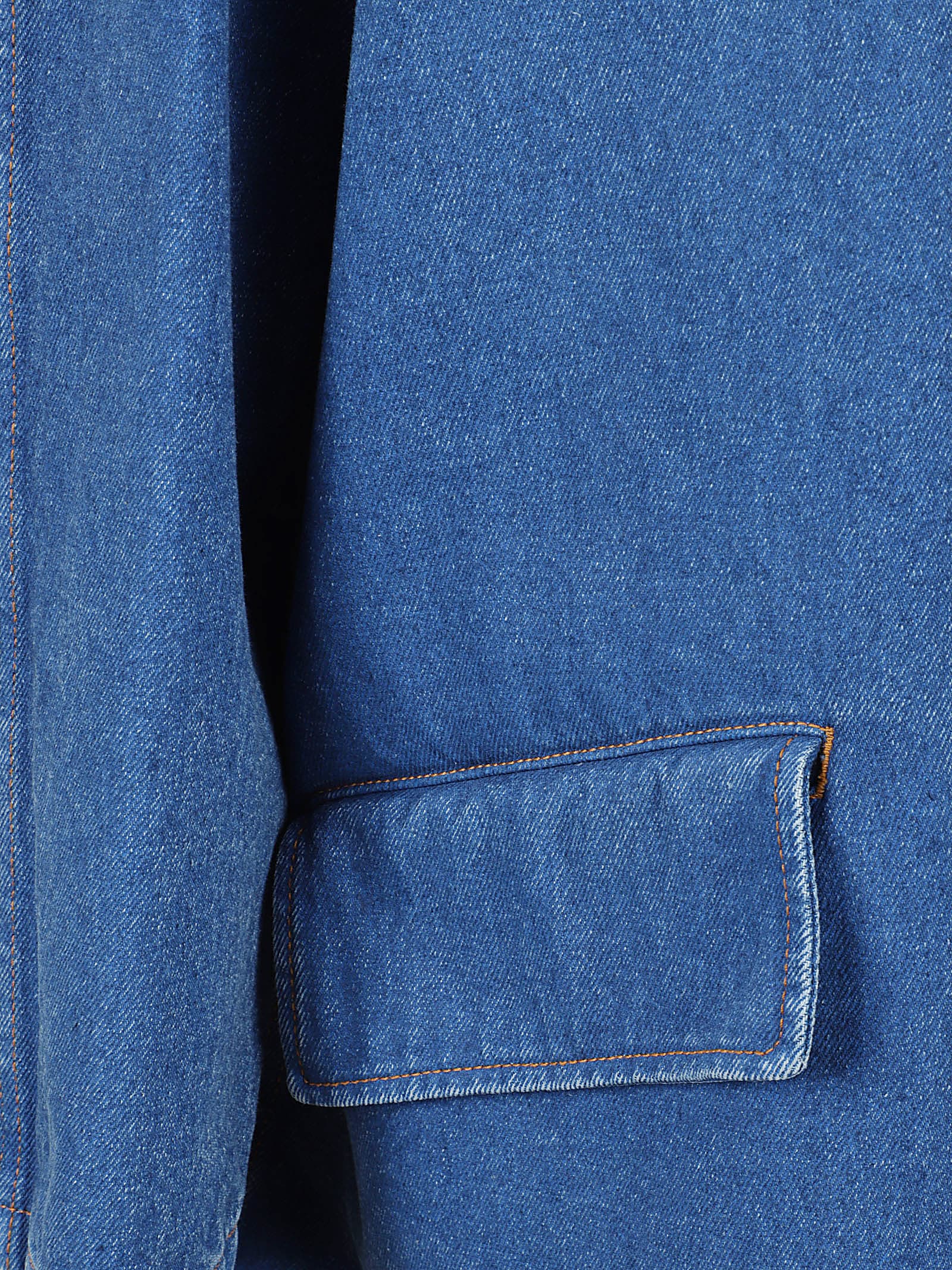 Marni Oversize Jacket In Denim In Blue