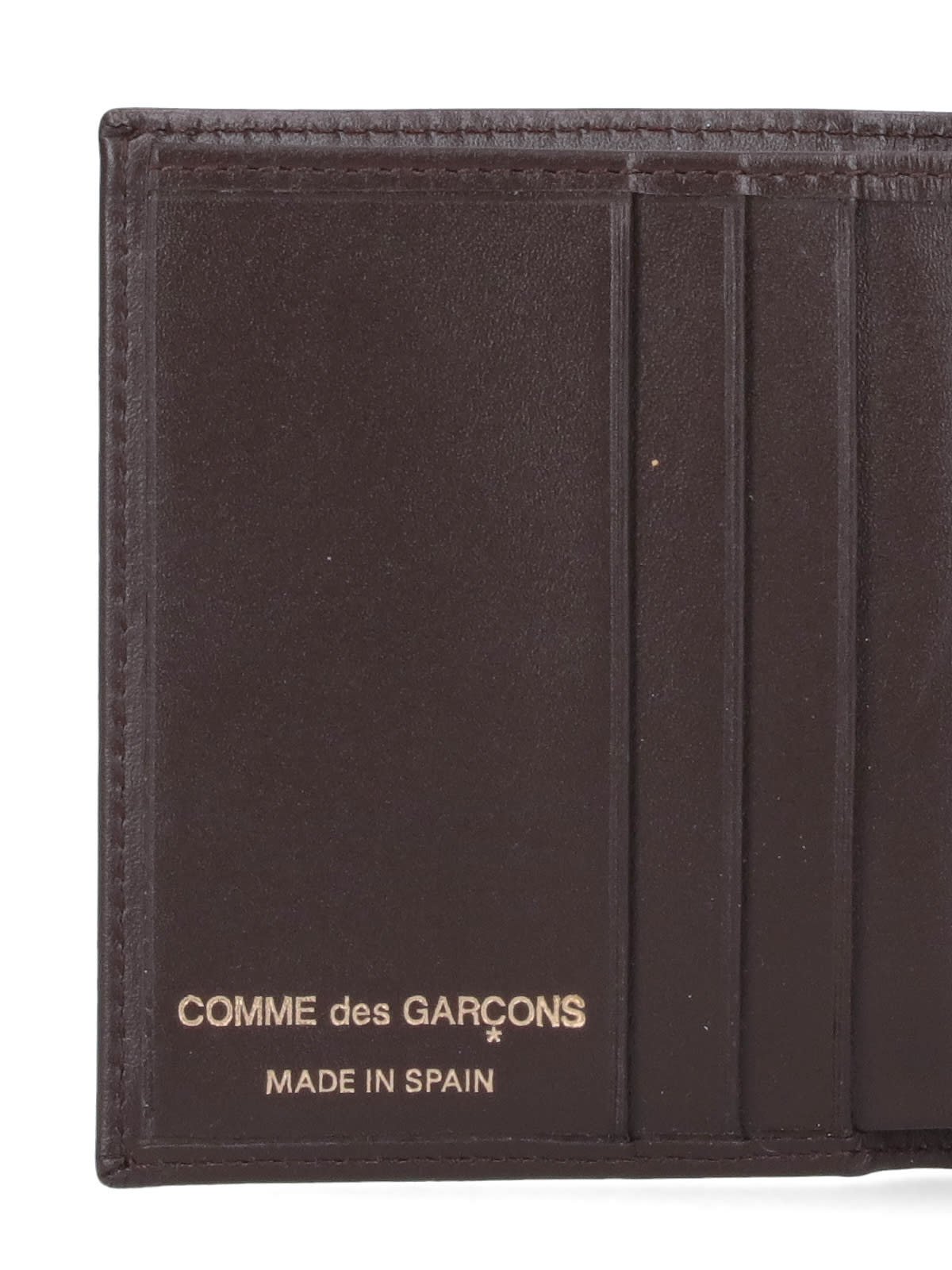Shop Comme Des Garçons Bi-fold Wallet In Brown