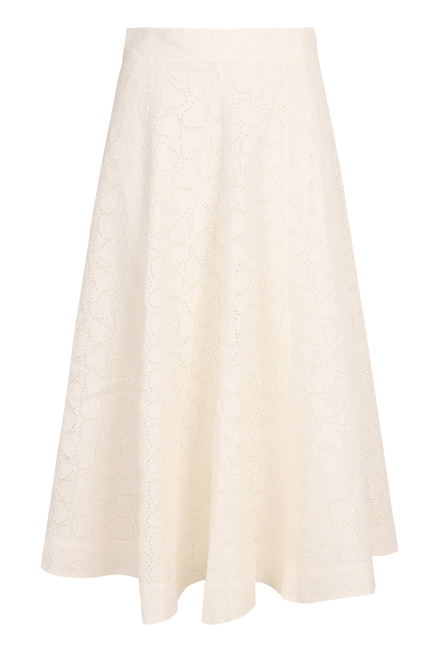 Zimmermann Crush Midi Skirt In Neutral