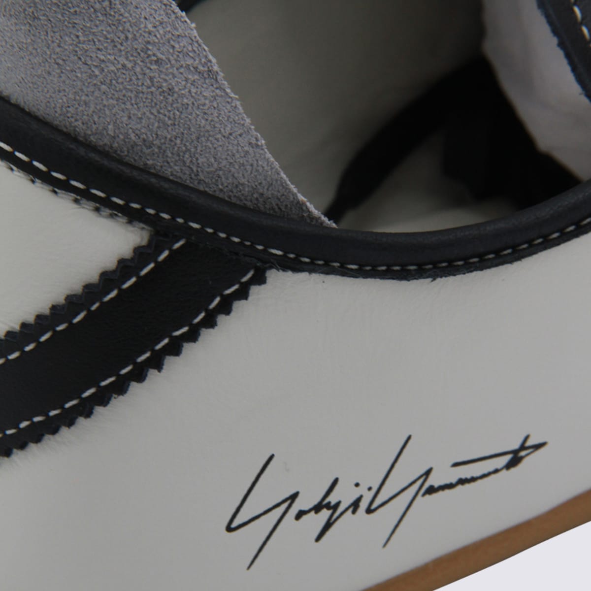 Y-3 Low-profile Leather Sneakers With Iconic 3-stripes