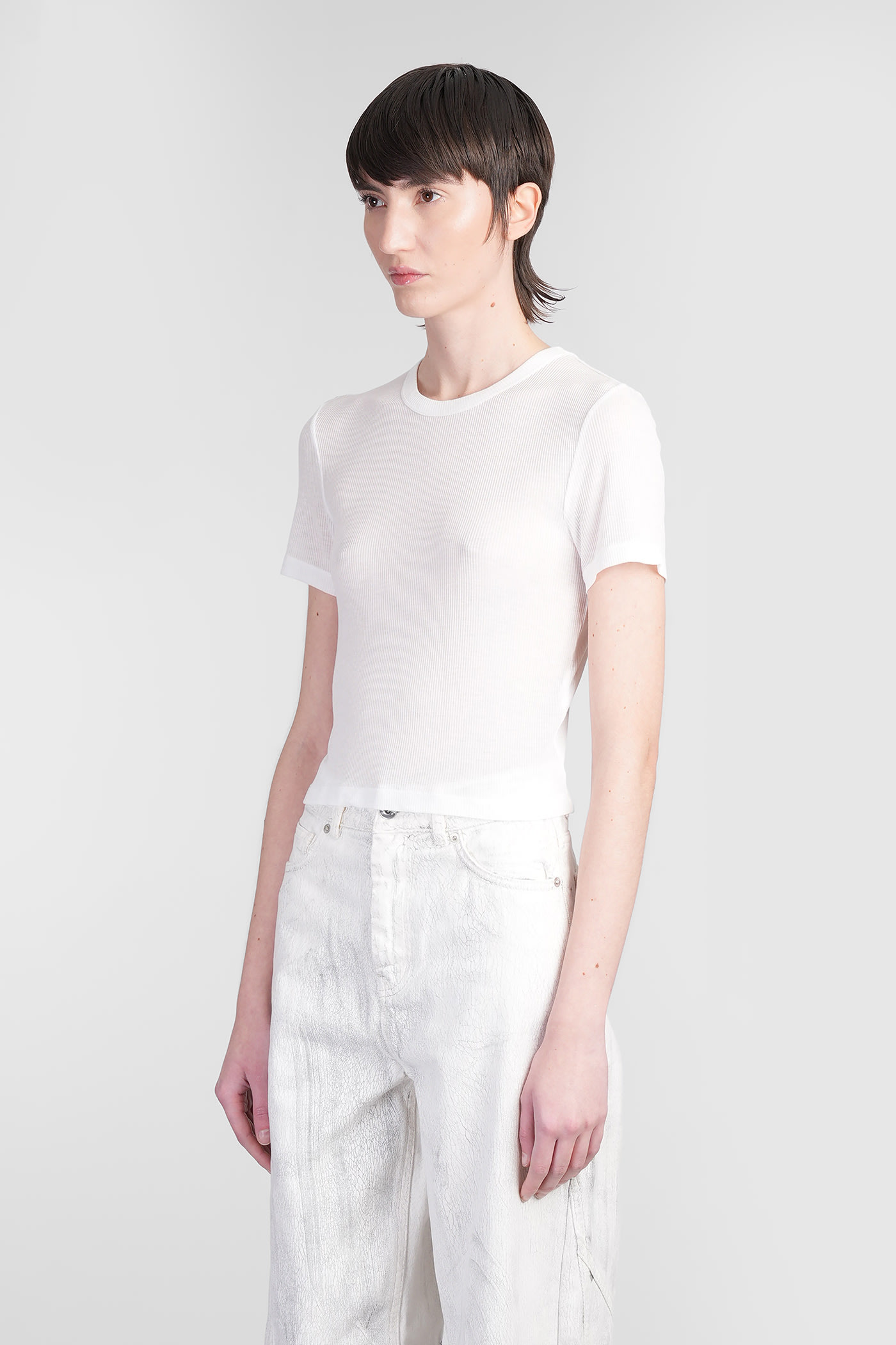 Halfboy T-shirt In White Modal