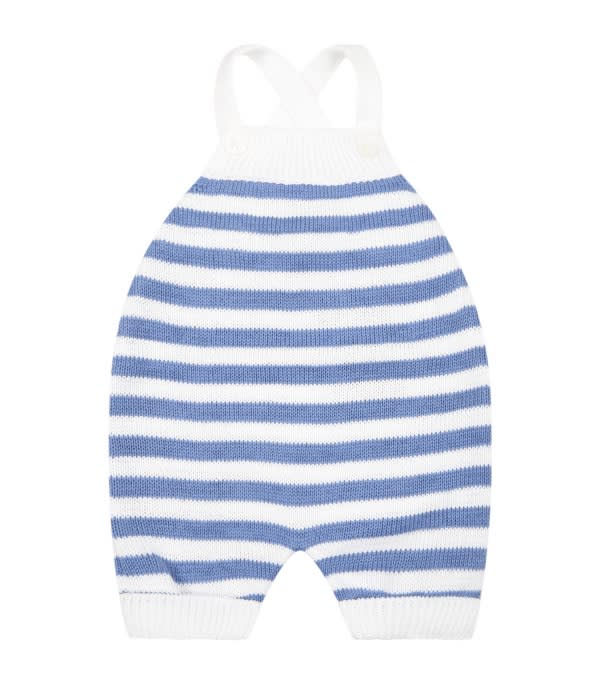 Little Bear Striped Dungarees