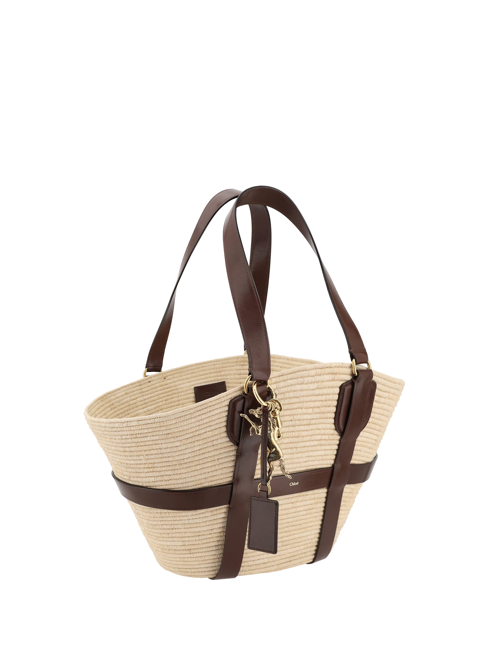 CHLOÉ KERALA 25 RAFFIA SHOULDER BAG 