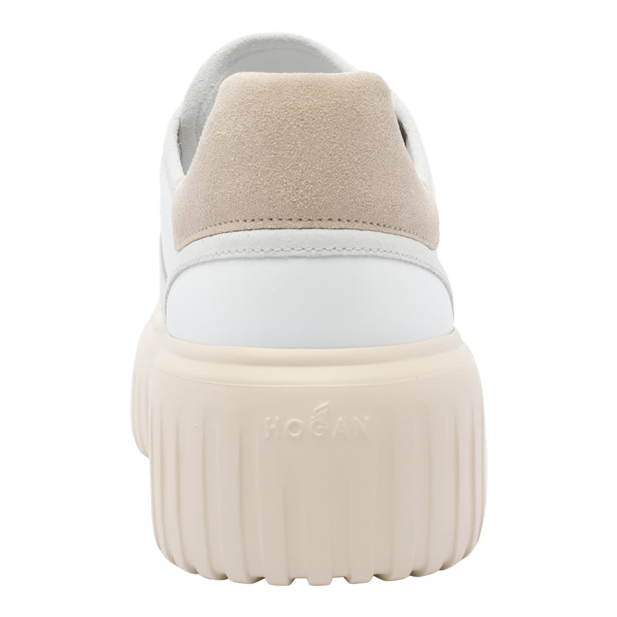 Hogan Low Top Sneakers Platform Sole In White