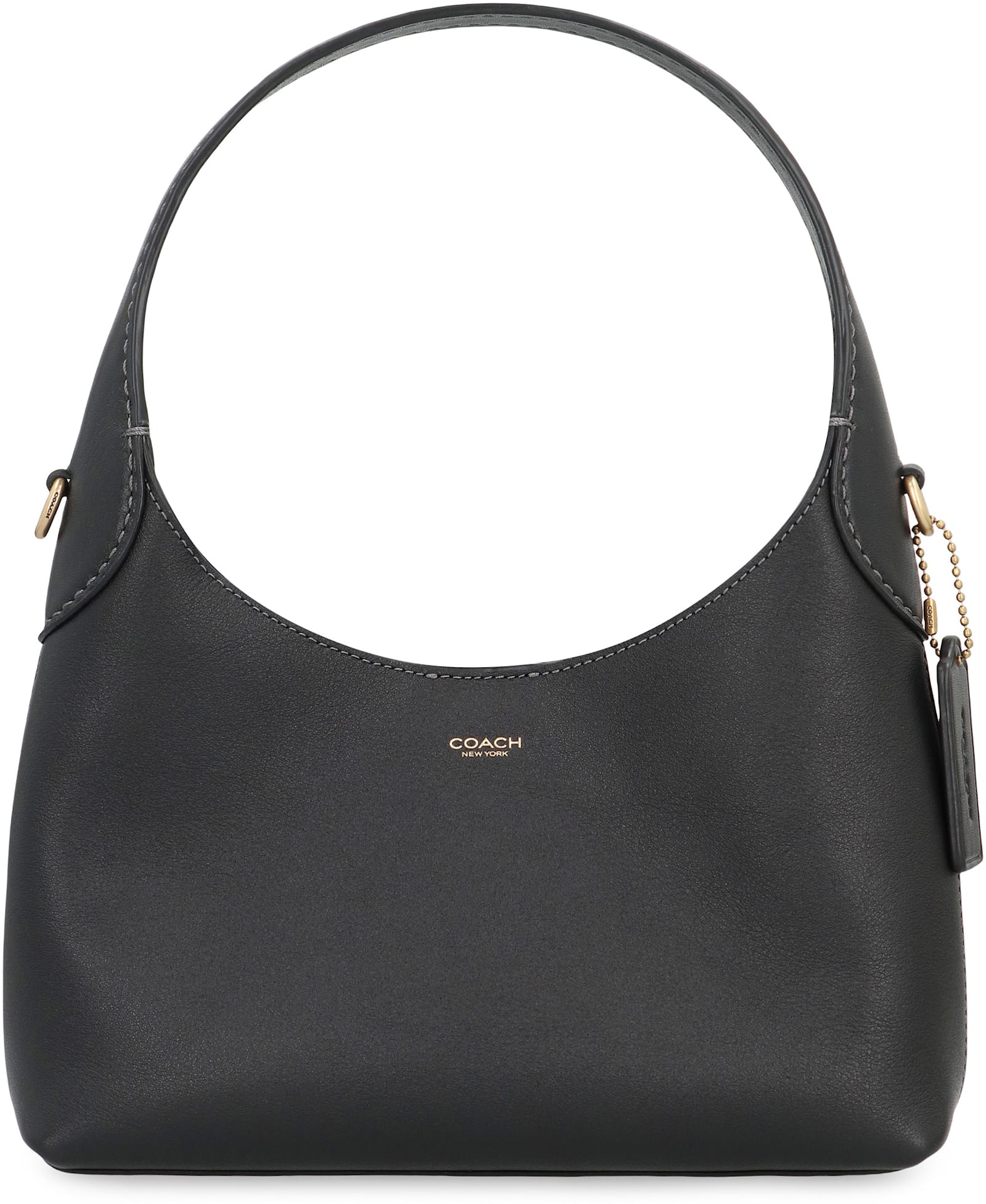 Coach New York Black Leather Brooklyn 23 Shoulder Bag In Black