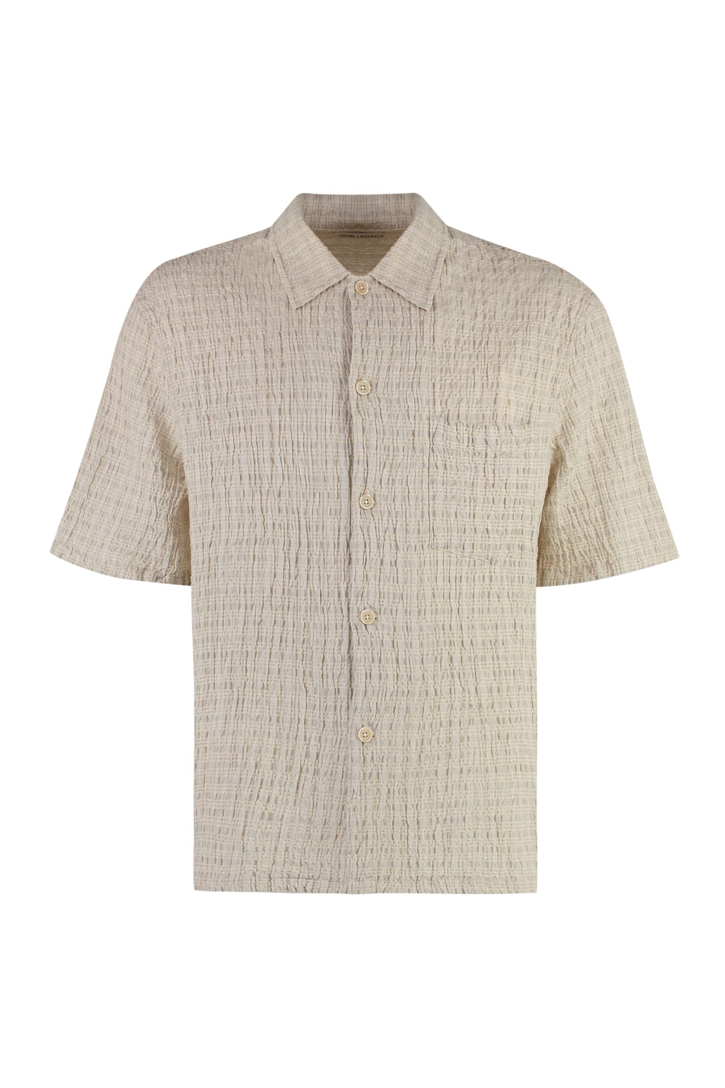 Shop Our Legacy Box Linen-cotton Blend Shirt In Beige