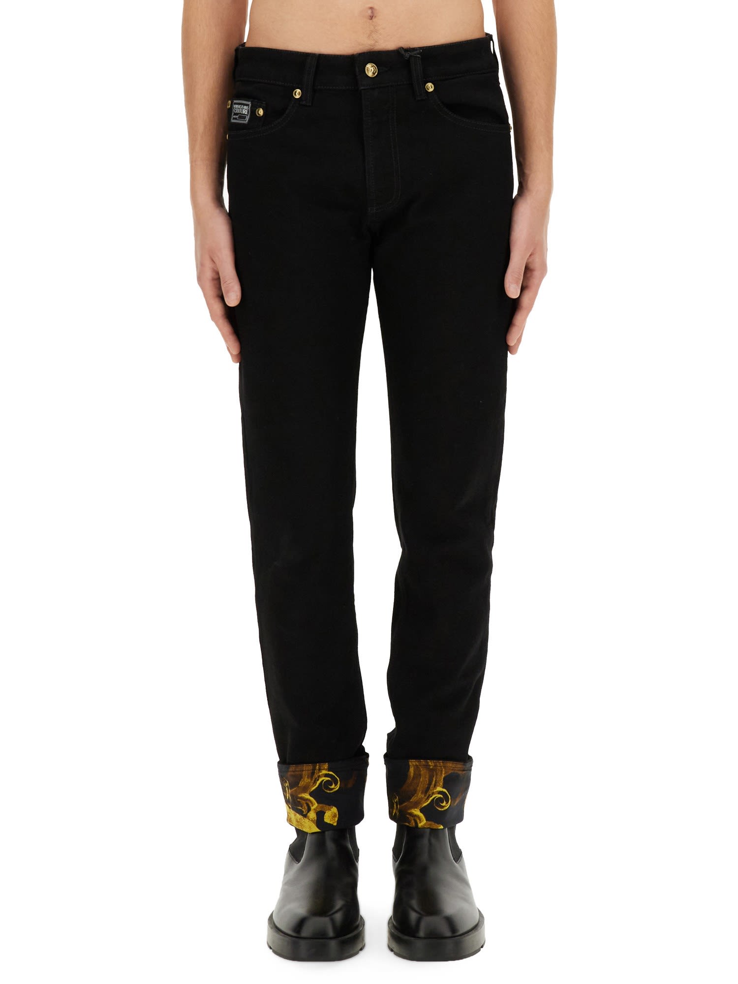 VERSACE JEANS COUTURE JEANS WITH PRINT