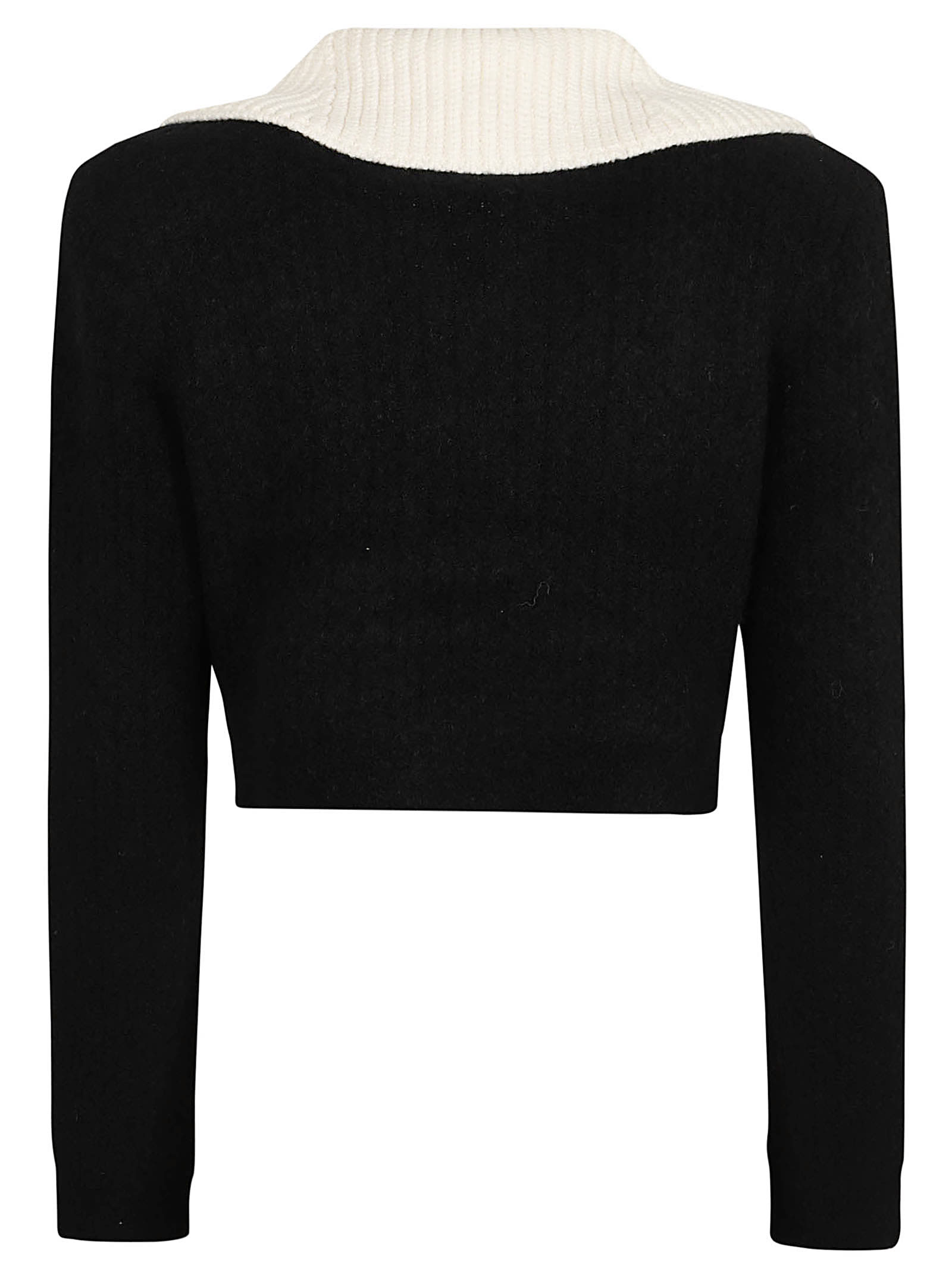 Shop Self-portrait Black Cashmere Blend Jumper