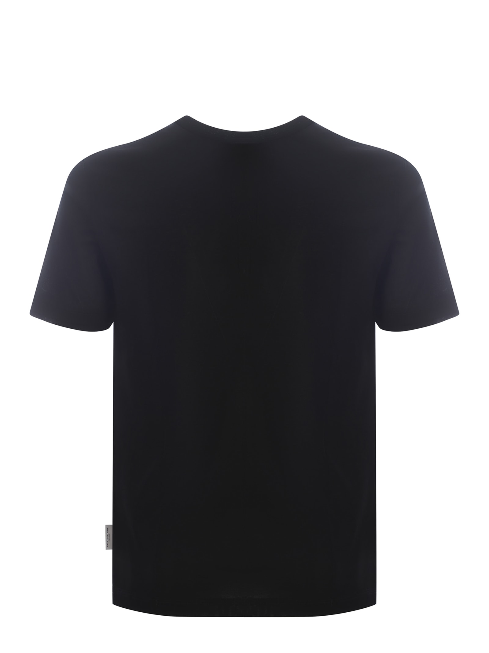 Shop Paolo Pecora T-shirt  Made Of Cotton In Black