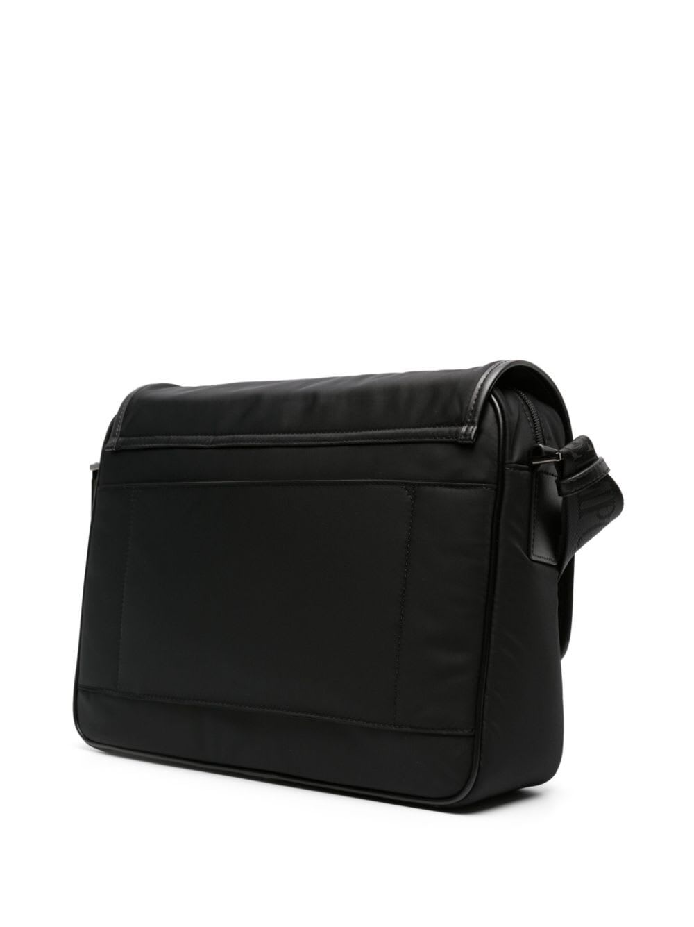 Shop Emporio Armani Man`s Messenger In .c Dark Green Black