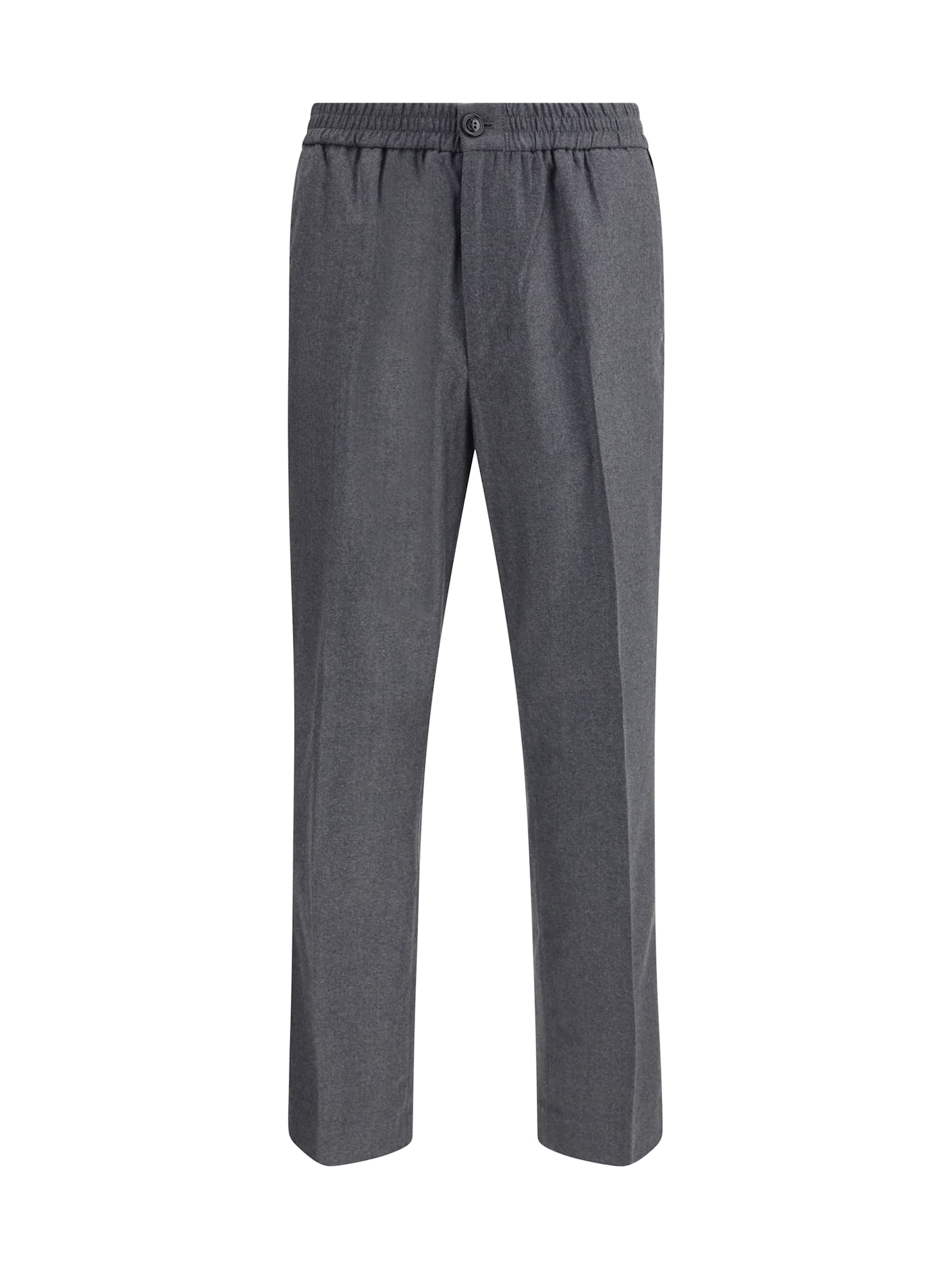 Ami Alexandre Mattiussi Ami Paris Men Virgin Wool Pants In Gray