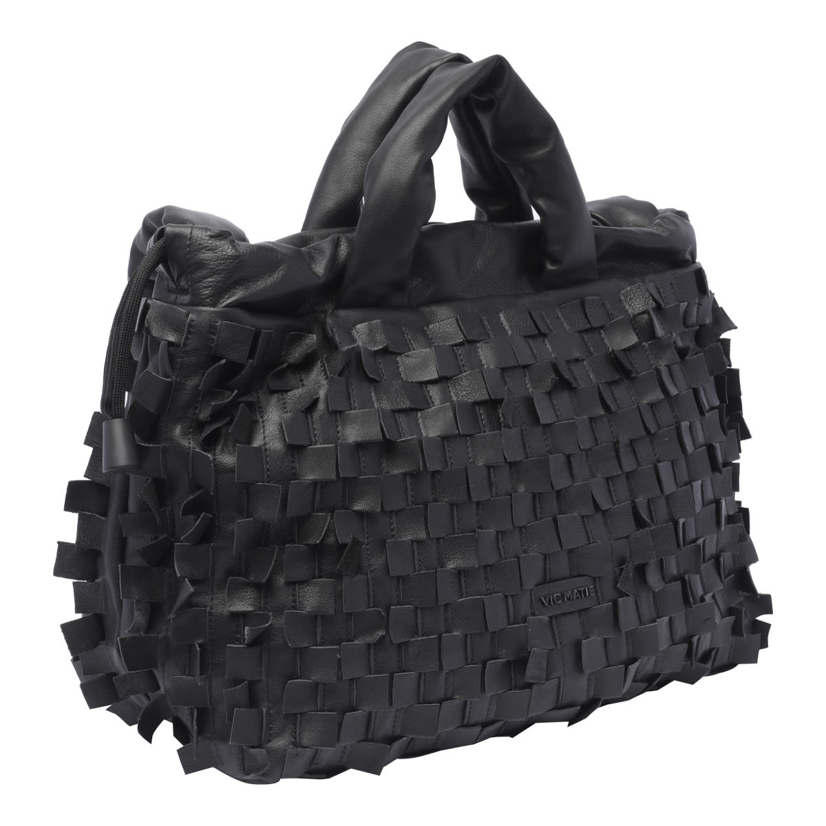 Shop Vic Matie Travel Handbag In Black