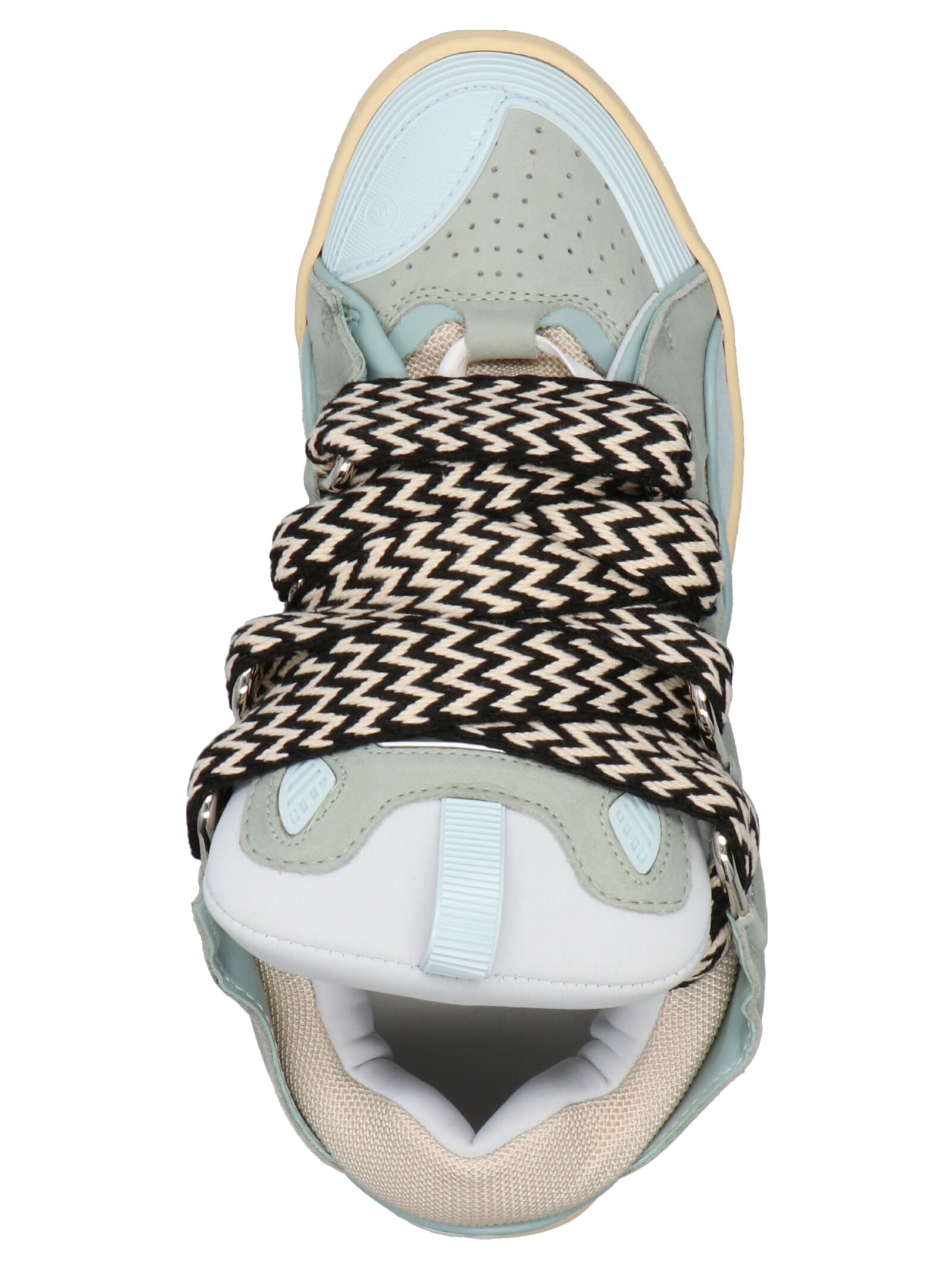 Shop Lanvin Curb Sneakers In Light Blue