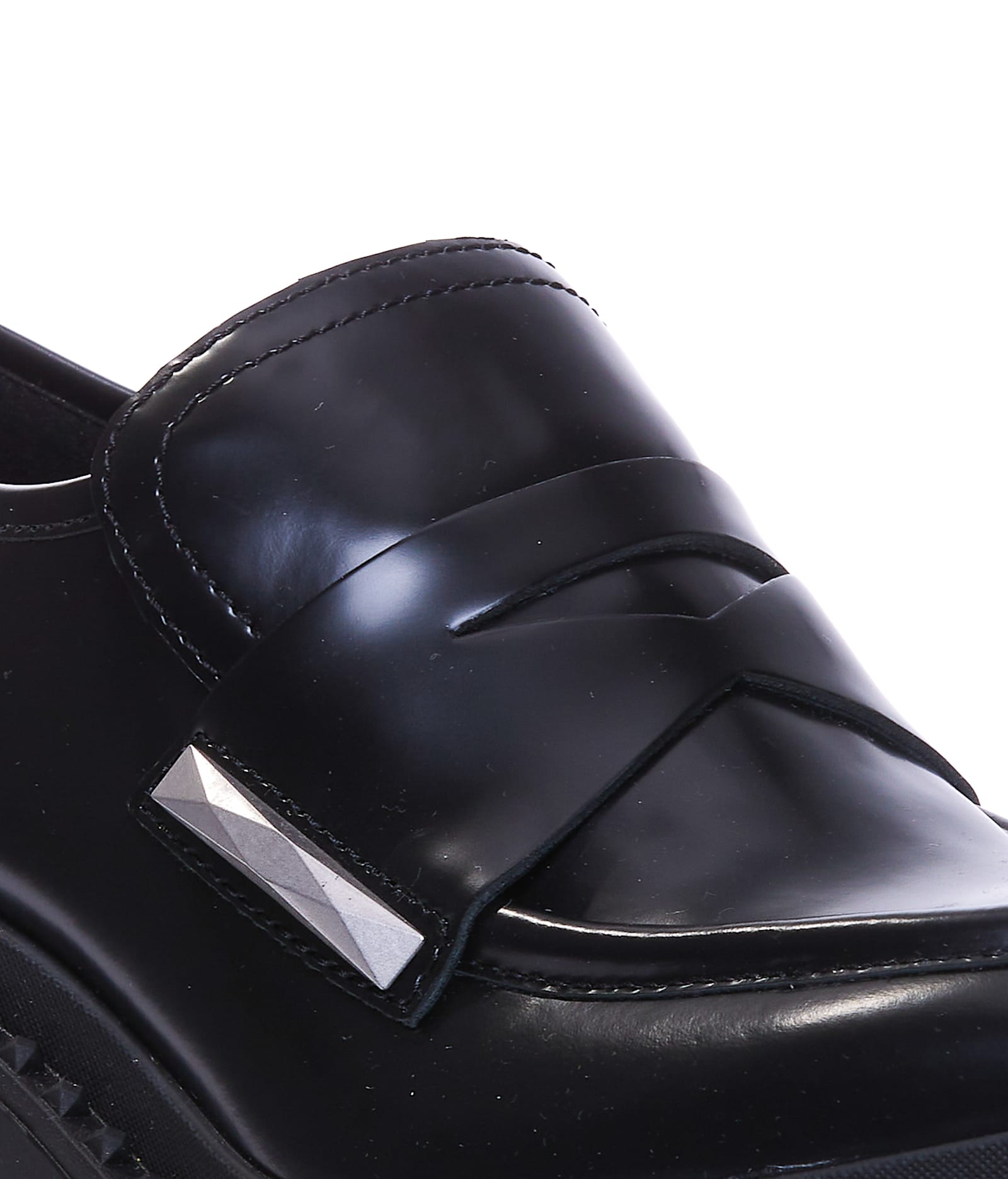 Shop Ash Norton Pump Loafers In Black