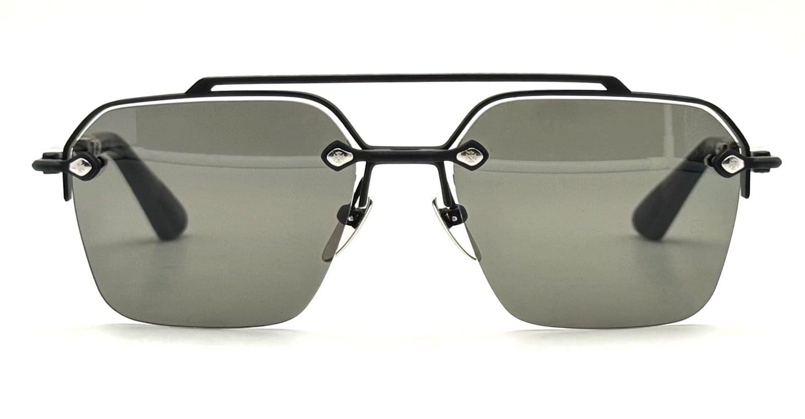 Chrome Hearts Bidi Esem - Matte Black / Black Plastic Sunglasses In Gray