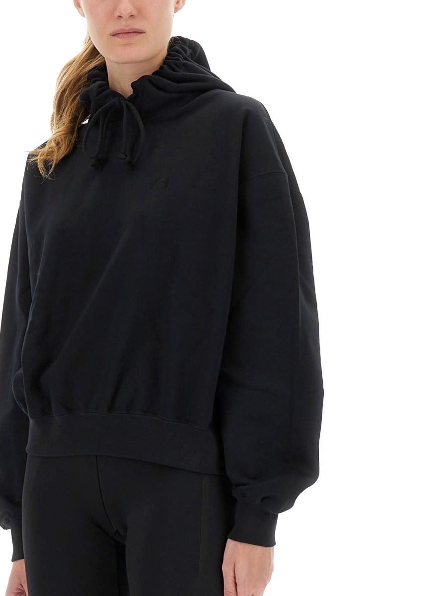 Y-3 Hoodie With Matching Logo In Black