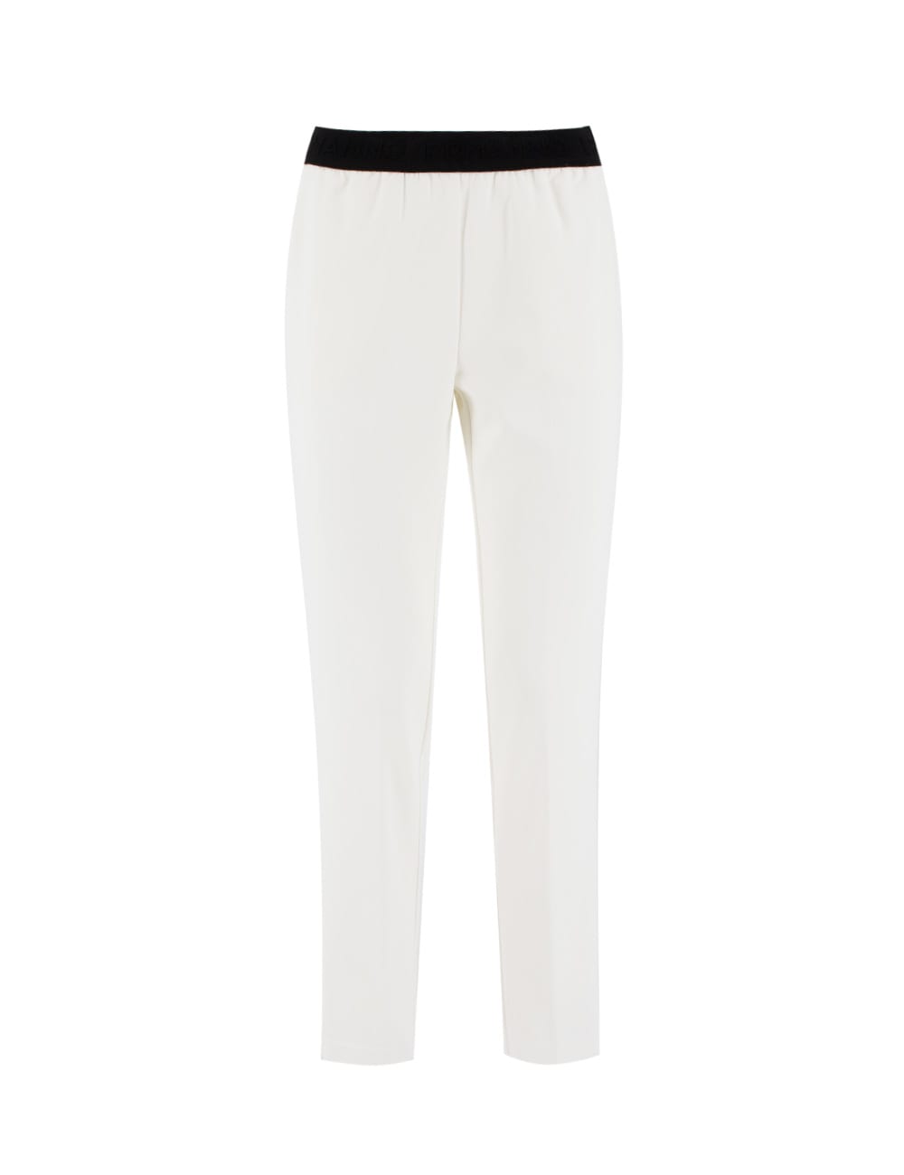 Shop Ermanno Firenze Trousers In Off White/black