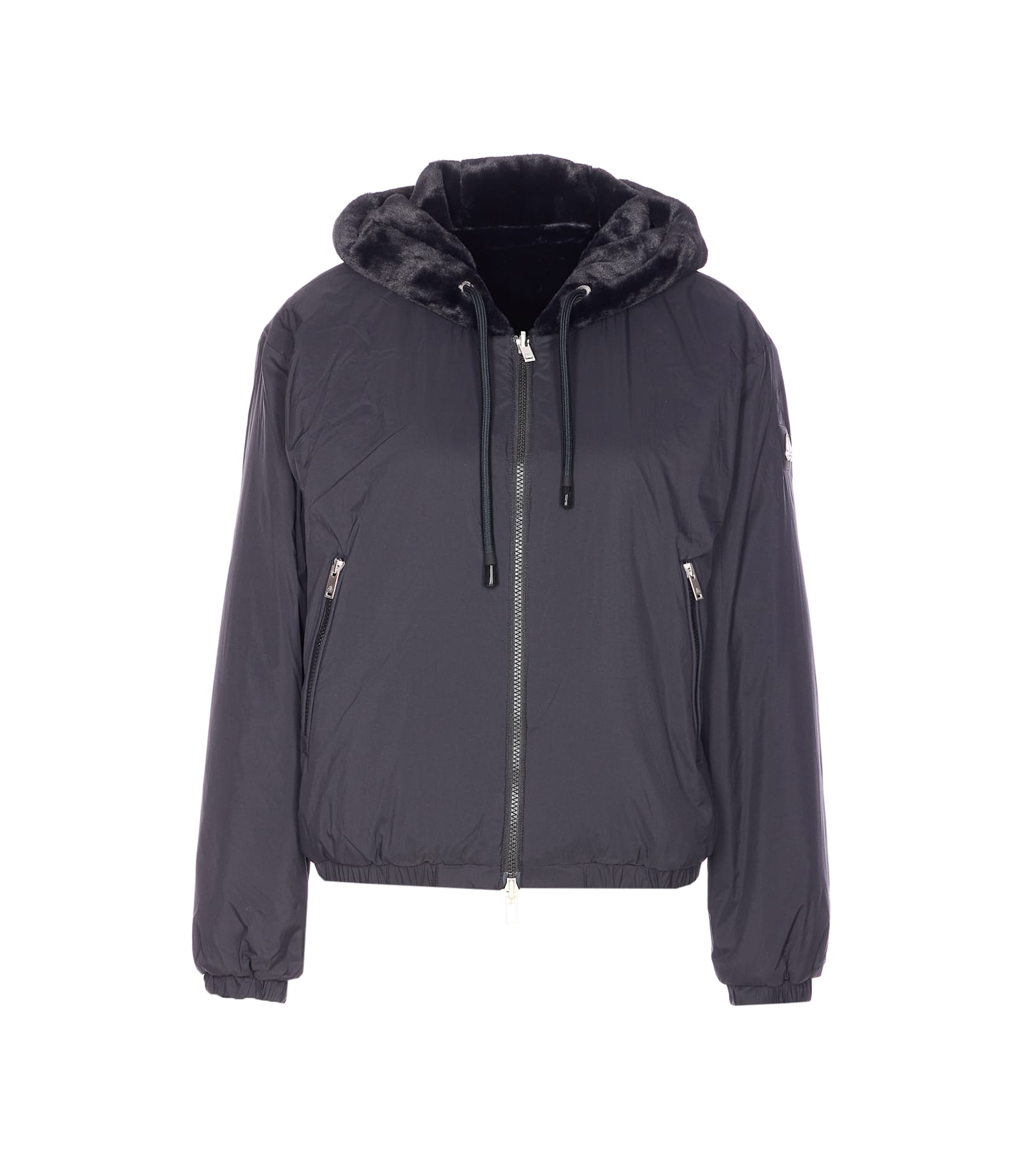 Moose Knuckles Earry Zip Hoodie In Brown