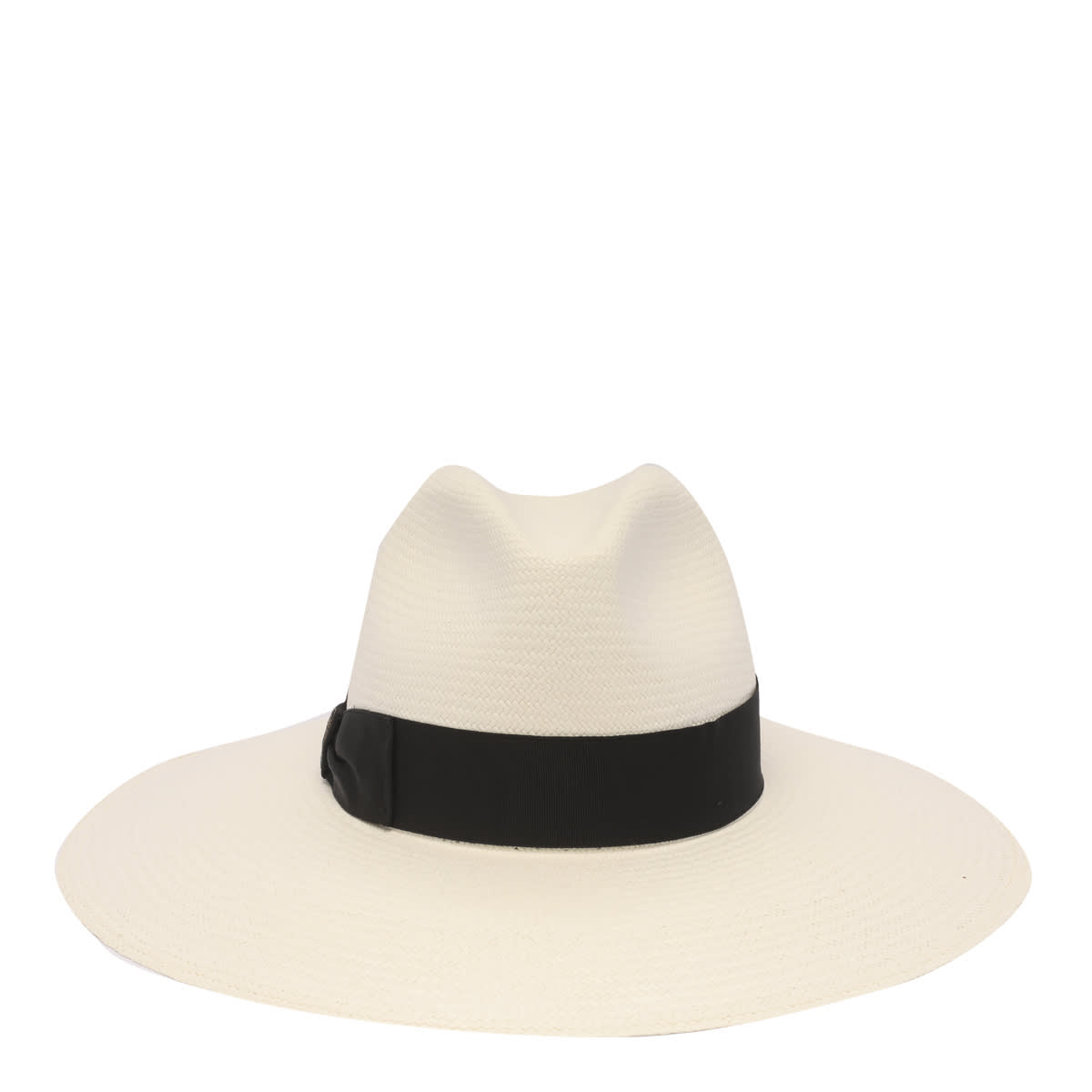 Shop Borsalino Sophie Panama Hat In Black