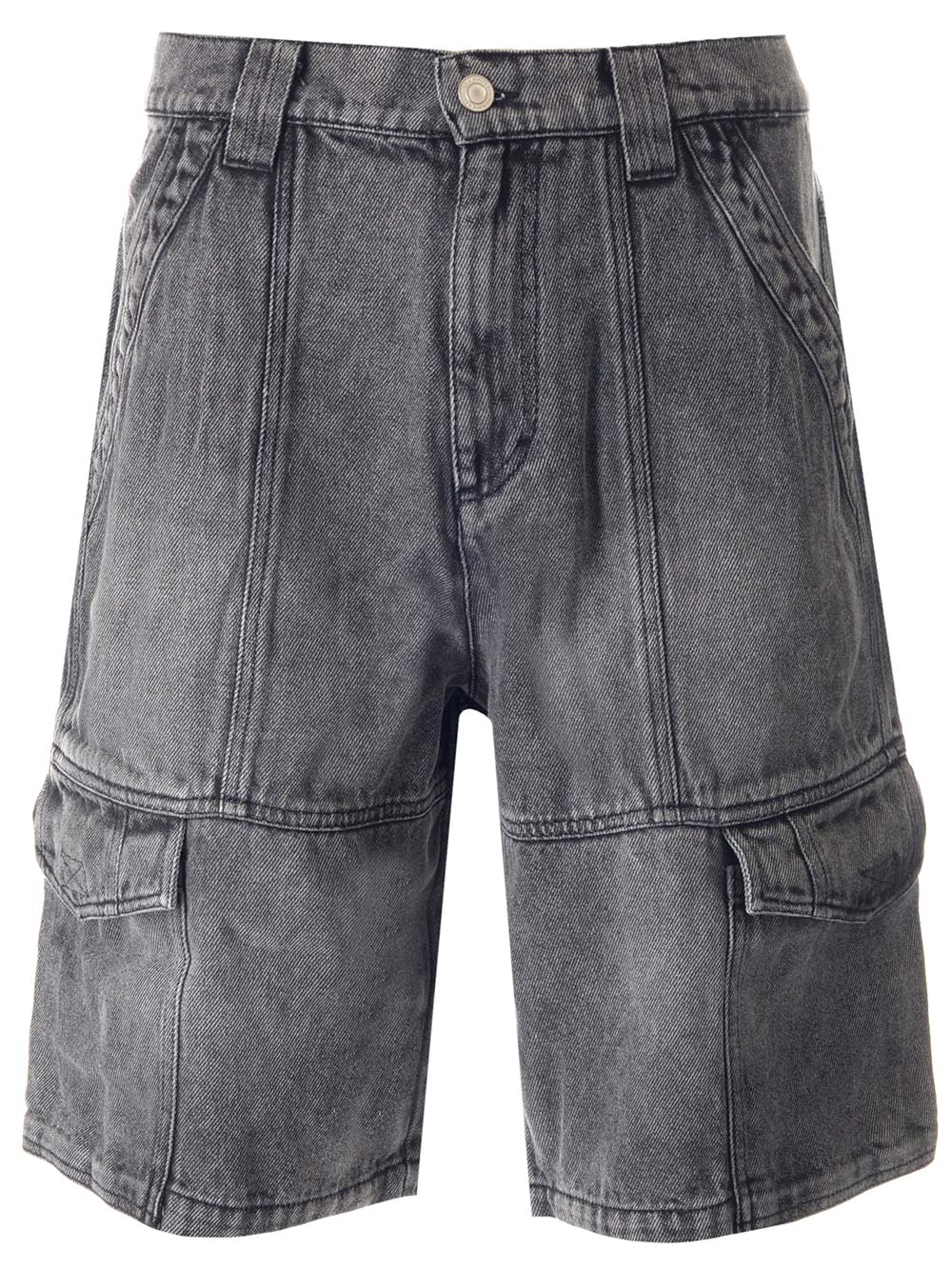 Isabel Marant Timy Bermuda Shorts Multiple Pockets In Grey