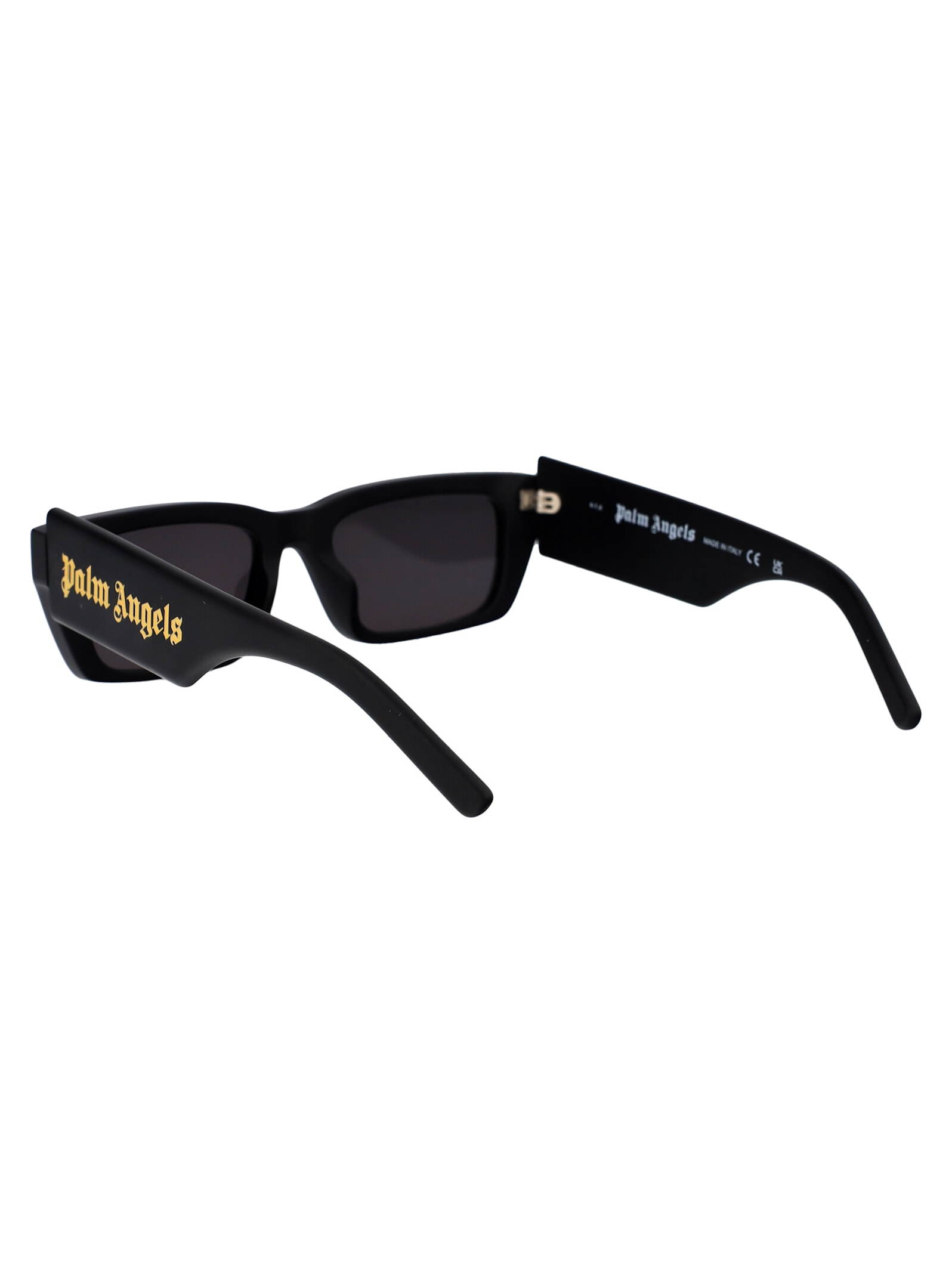 Shop Palm Angels Palm Sunglasses In 1407 Matt Black