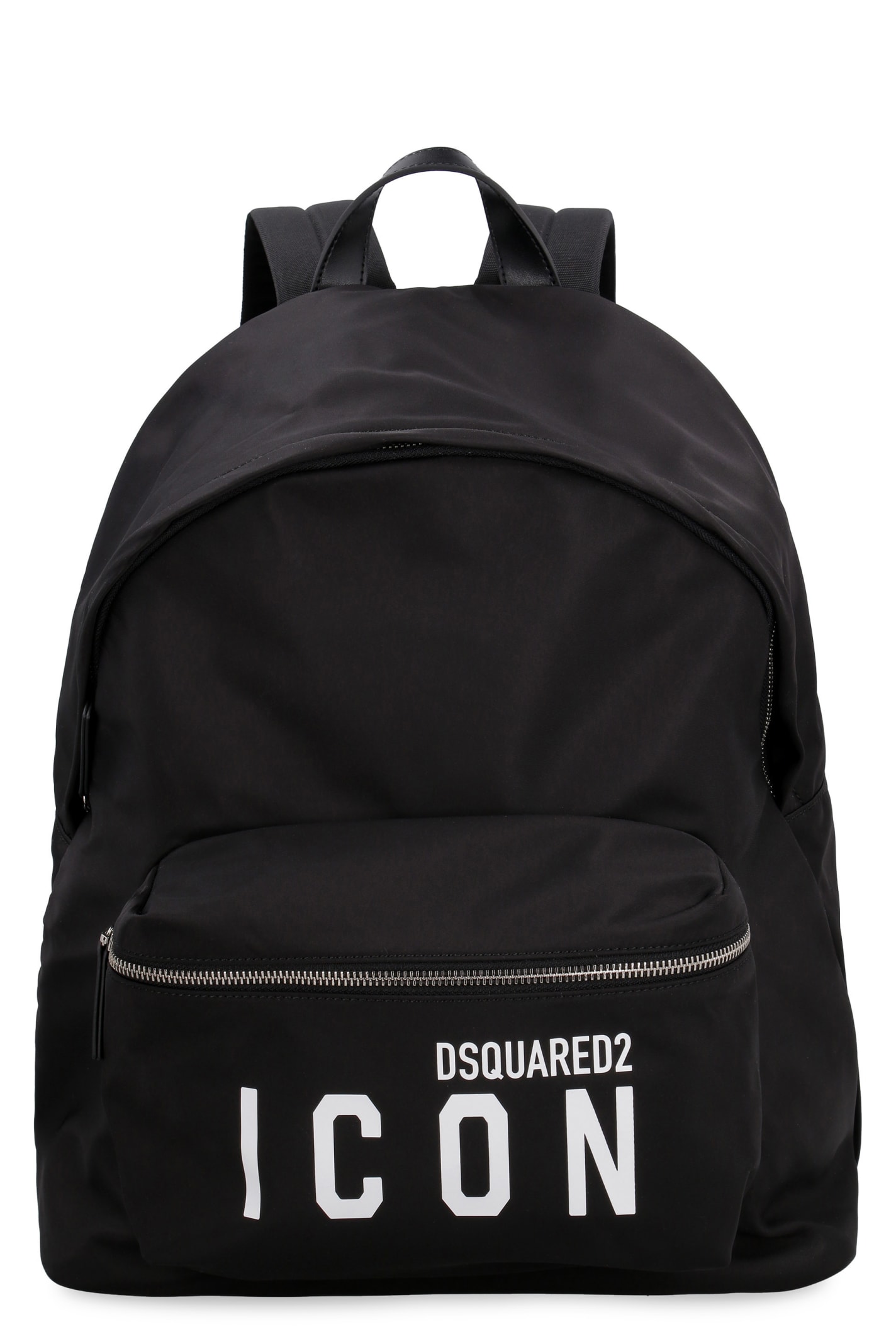Dsquared2 Logo Detail Nylon Backpack In Nero E Bianco