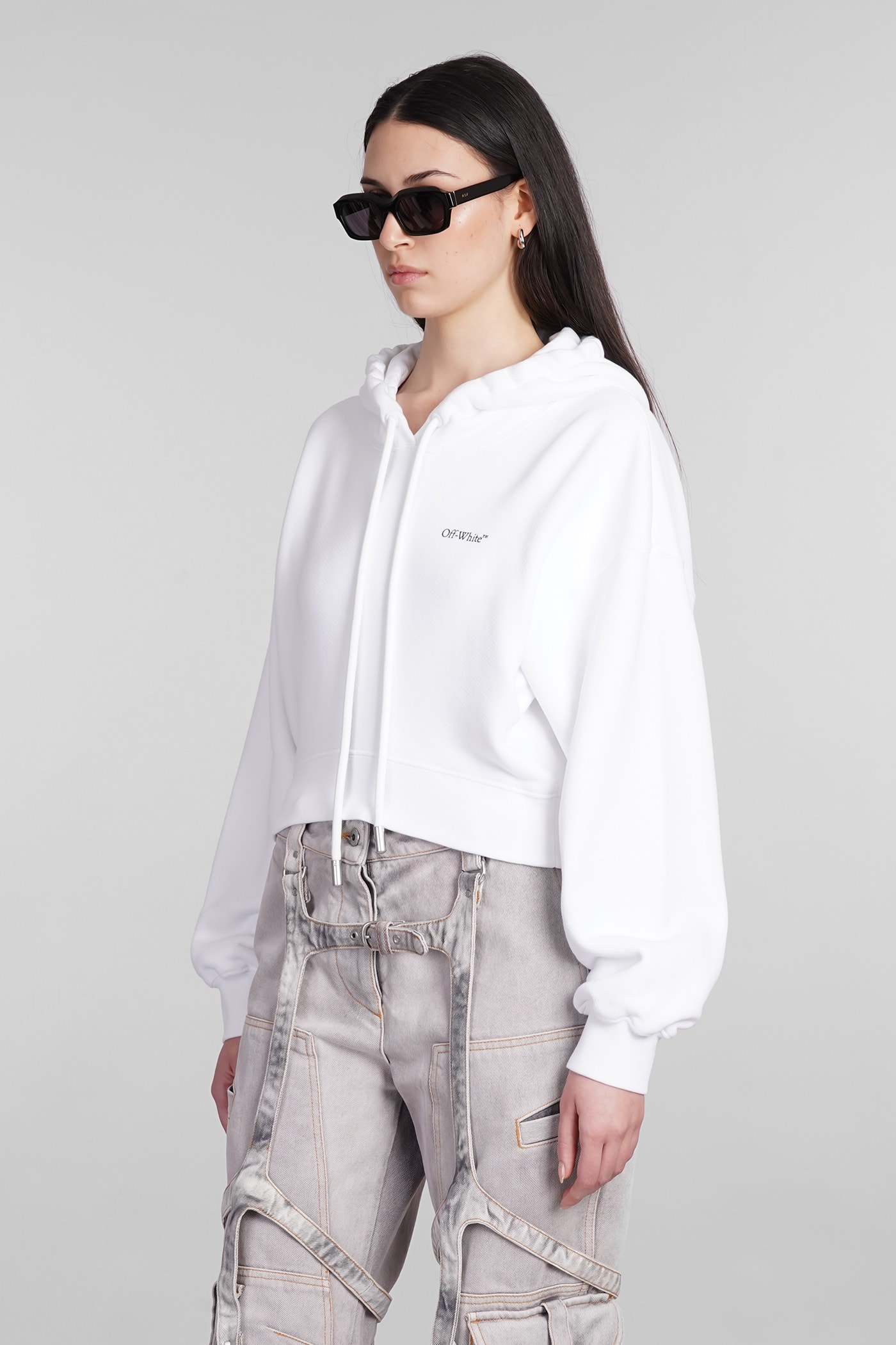 Shop Off-white Sweatshirt In White Cotton
