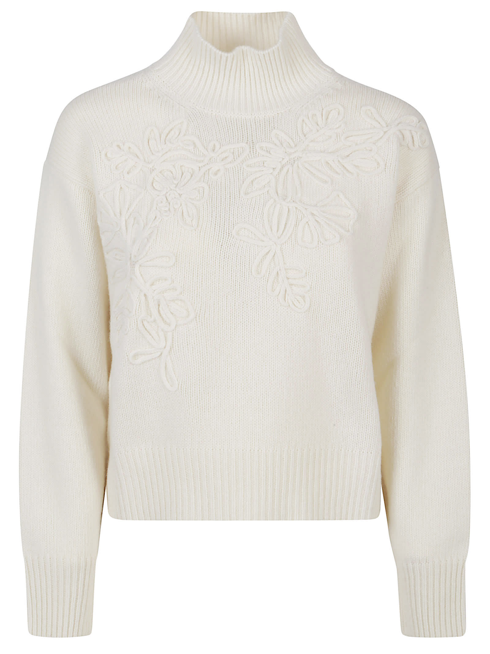 Ermanno Firenze Turtle Neck Sweater In Neutral